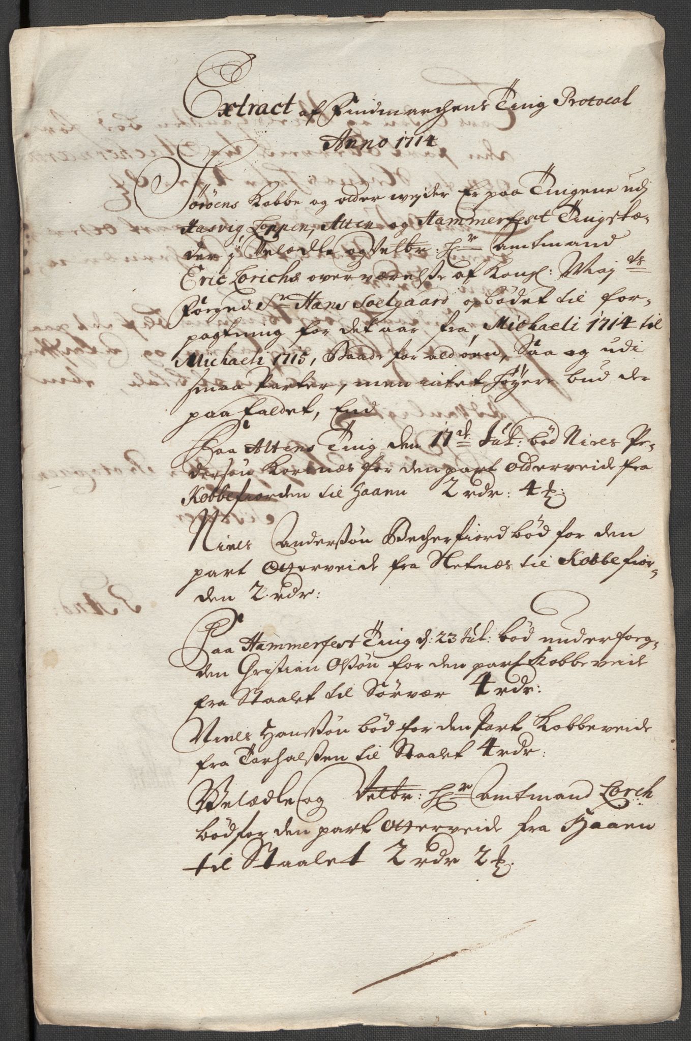 Rentekammeret inntil 1814, Reviderte regnskaper, Fogderegnskap, AV/RA-EA-4092/R69/L4856: Fogderegnskap Finnmark/Vardøhus, 1713-1715, p. 242