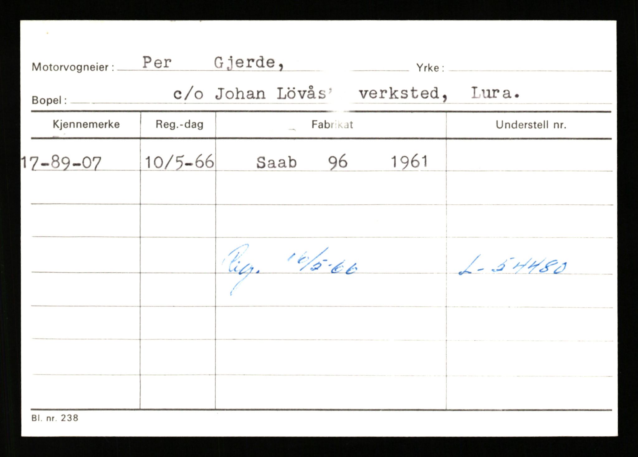 Stavanger trafikkstasjon, AV/SAST-A-101942/0/G/L0010: Registreringsnummer: 130000 - 239953, 1930-1971, p. 1681