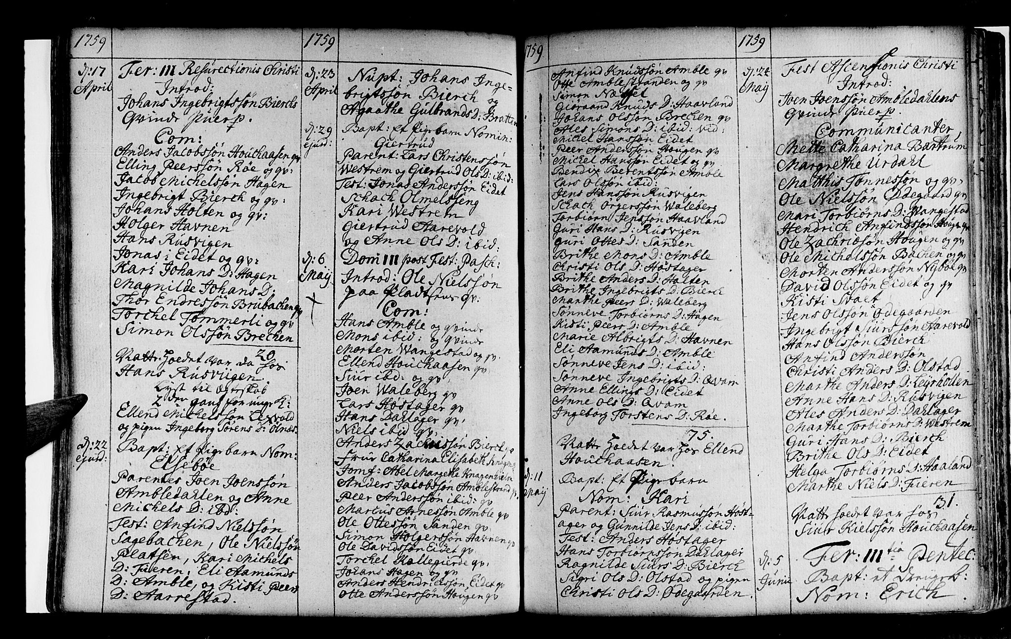 Sogndal sokneprestembete, SAB/A-81301/H/Haa/Haaa/L0004: Parish register (official) no. A 4, 1747-1782