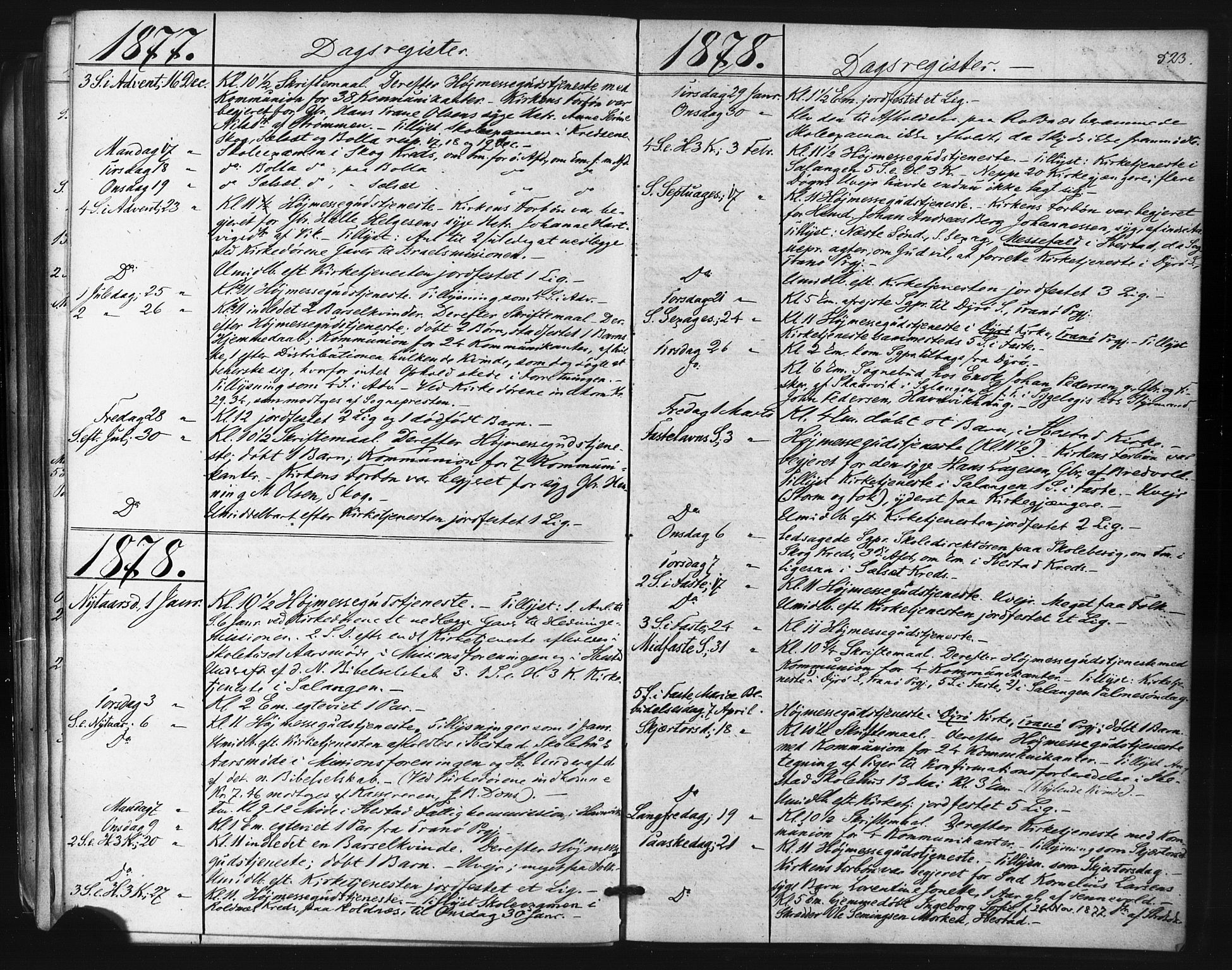 Ibestad sokneprestembete, SATØ/S-0077/H/Ha/Haa/L0010kirke: Parish register (official) no. 10, 1869-1879, p. 523