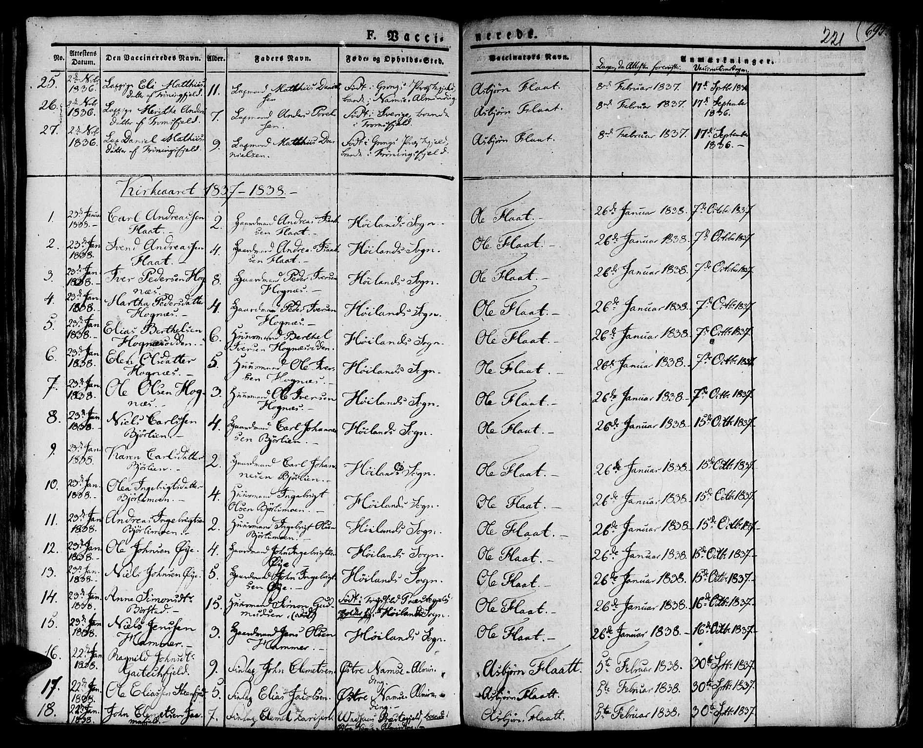 Ministerialprotokoller, klokkerbøker og fødselsregistre - Nord-Trøndelag, SAT/A-1458/758/L0510: Parish register (official) no. 758A01 /1, 1821-1841, p. 221