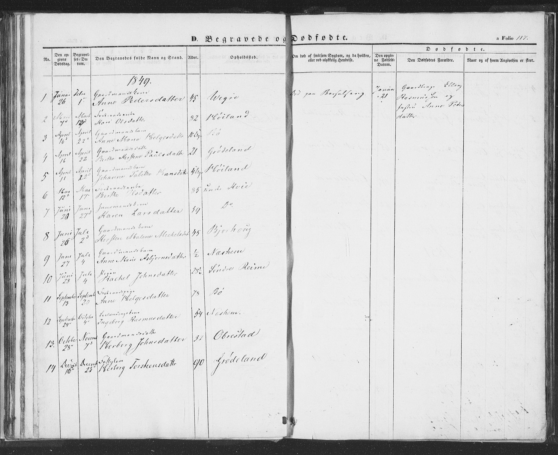 Hå sokneprestkontor, AV/SAST-A-101801/001/30BA/L0006: Parish register (official) no. A 5, 1842-1853, p. 117