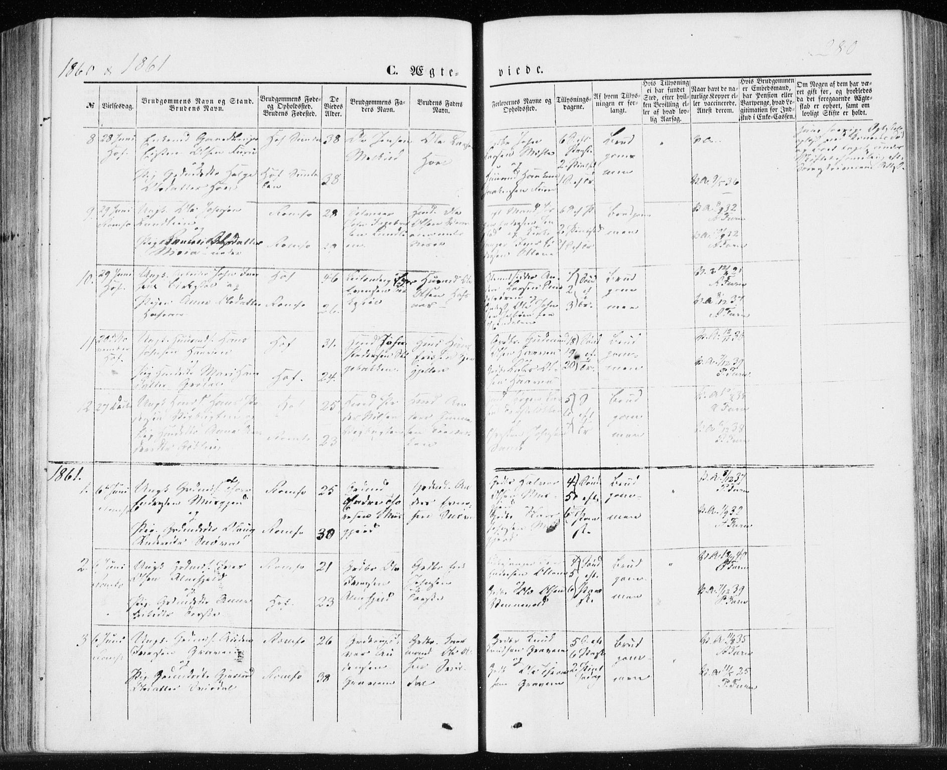 Ministerialprotokoller, klokkerbøker og fødselsregistre - Møre og Romsdal, AV/SAT-A-1454/590/L1013: Parish register (official) no. 590A05, 1847-1877, p. 280