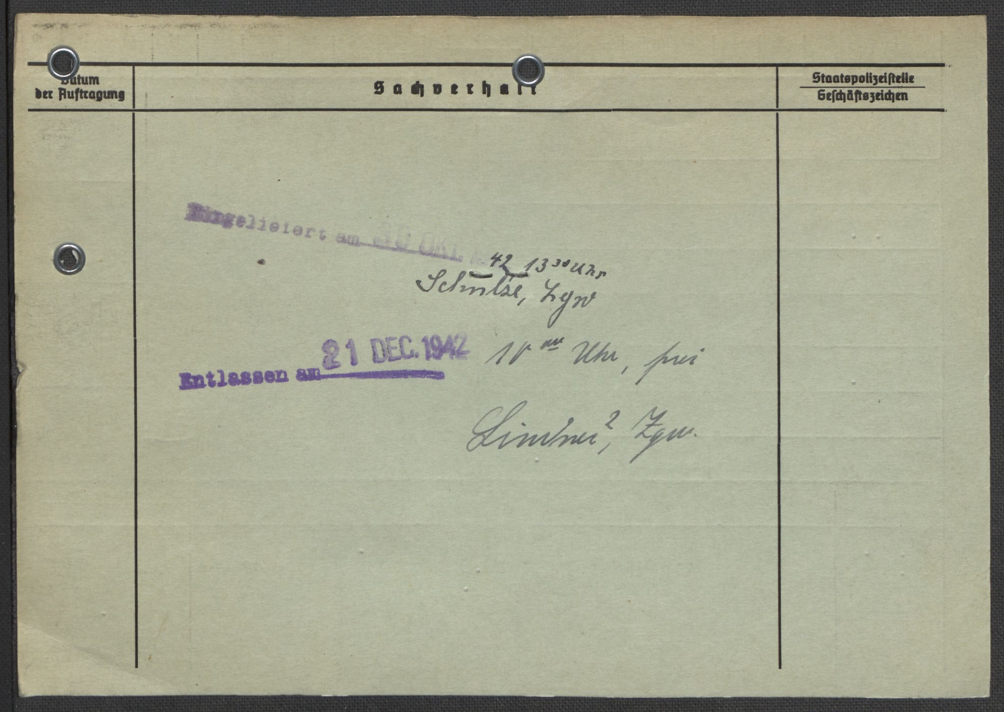 Befehlshaber der Sicherheitspolizei und des SD, AV/RA-RAFA-5969/E/Ea/Eaa/L0002: Register over norske fanger i Møllergata 19: Bj-Eng, 1940-1945, p. 57