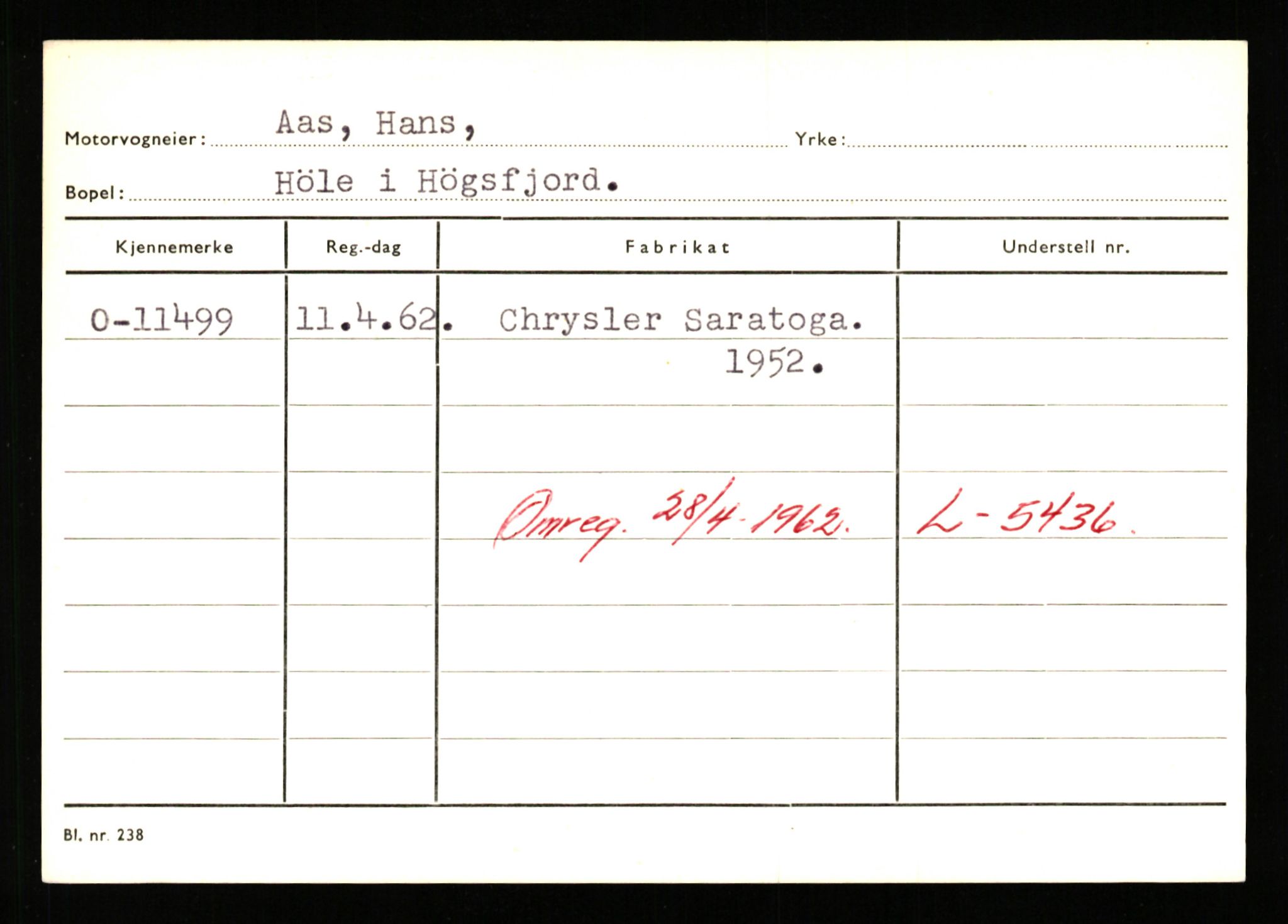 Stavanger trafikkstasjon, SAST/A-101942/0/G/L0003: Registreringsnummer: 10466 - 15496, 1930-1971, p. 1089