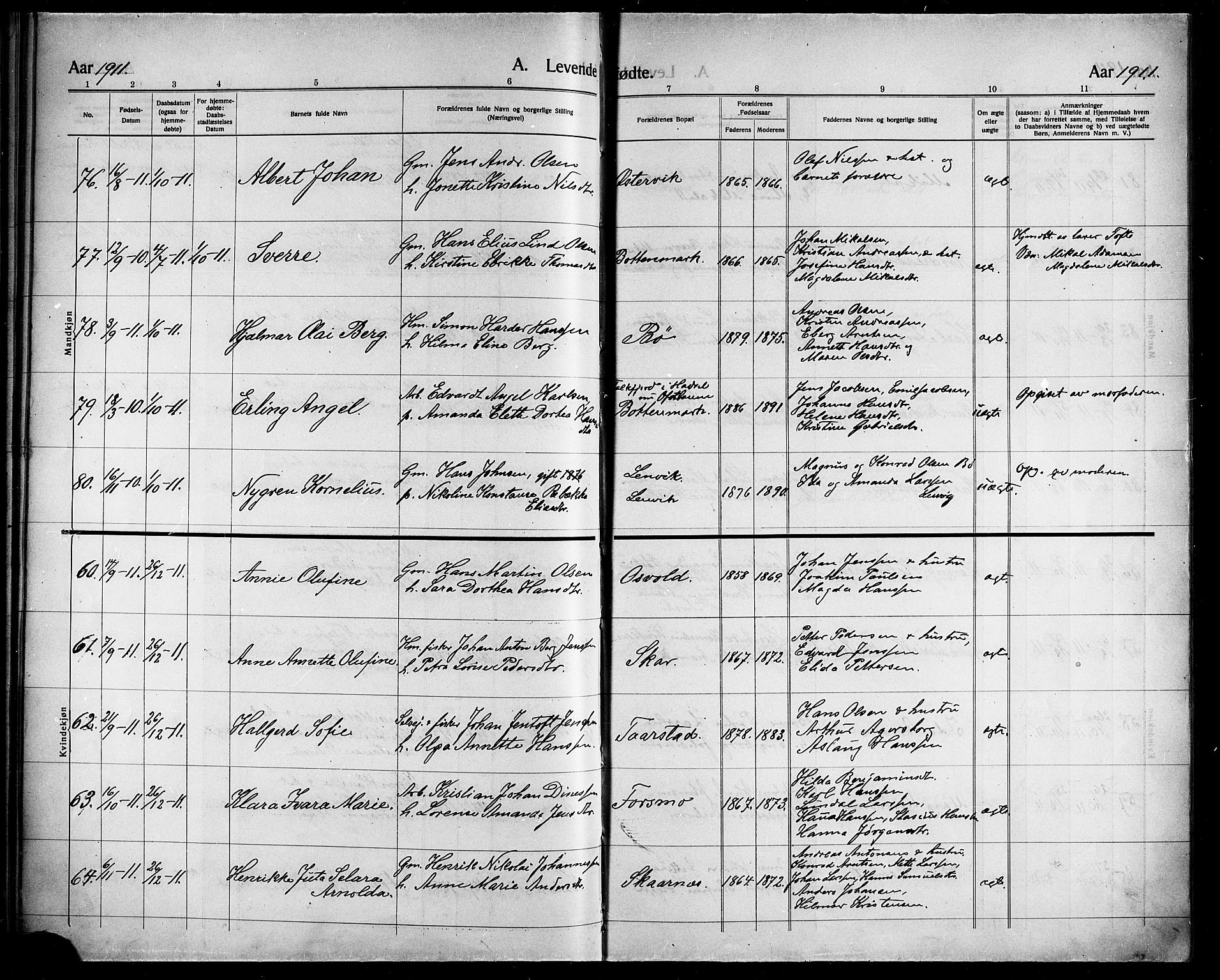 Ministerialprotokoller, klokkerbøker og fødselsregistre - Nordland, AV/SAT-A-1459/863/L0916: Parish register (copy) no. 863C06, 1907-1921