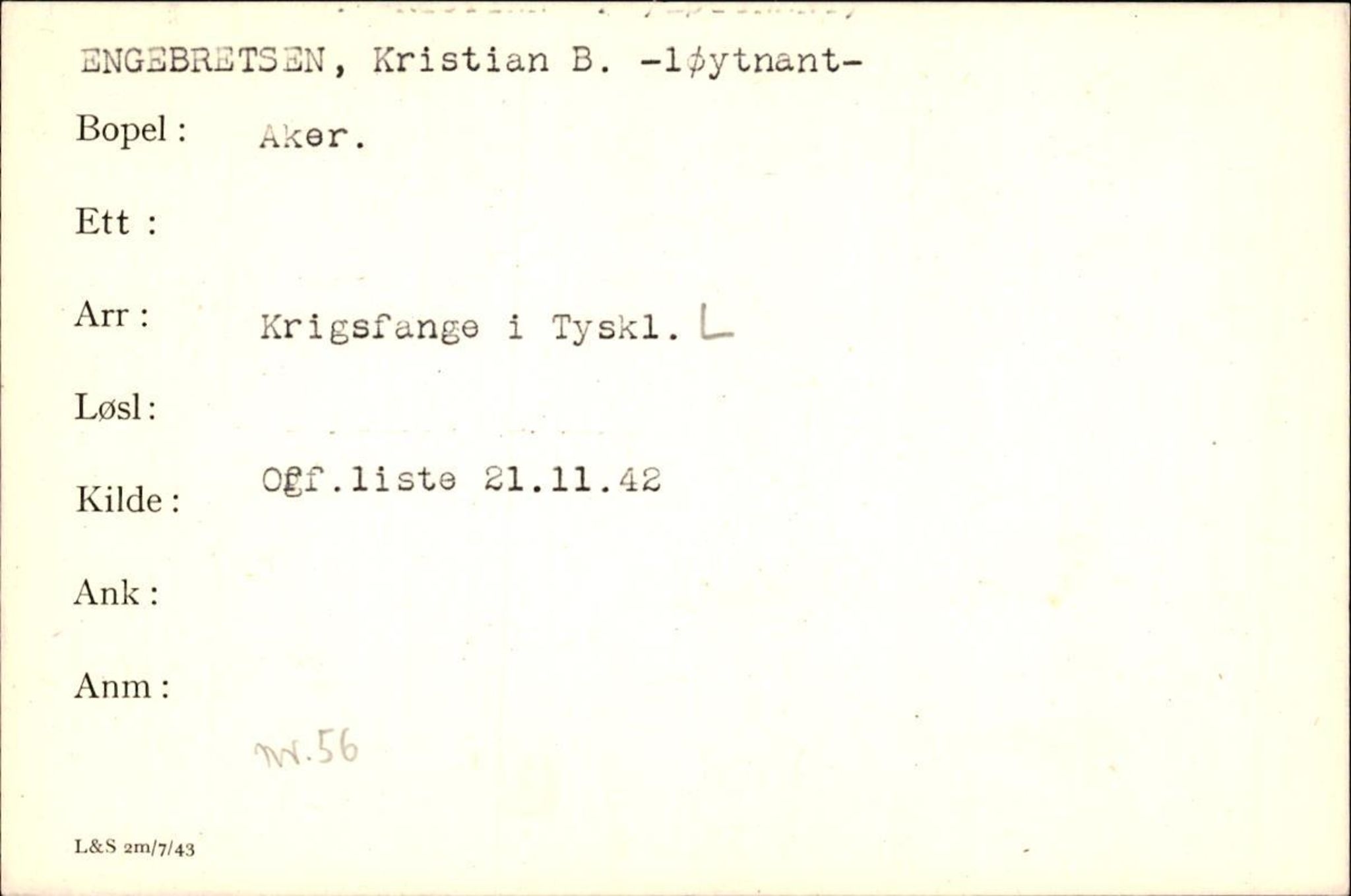 Forsvaret, Forsvarets krigshistoriske avdeling, AV/RA-RAFA-2017/Y/Yf/L0200: II-C-11-2102  -  Norske krigsfanger i Tyskland, 1940-1945, p. 229