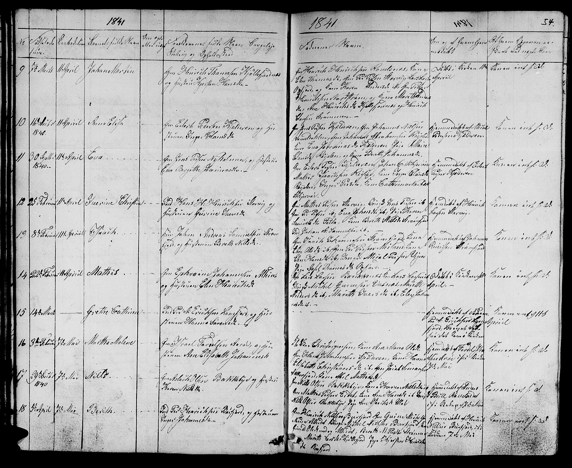 Skjervøy sokneprestkontor, AV/SATØ-S-1300/H/Ha/Hab/L0002klokker: Parish register (copy) no. 2, 1839-1848, p. 53-54