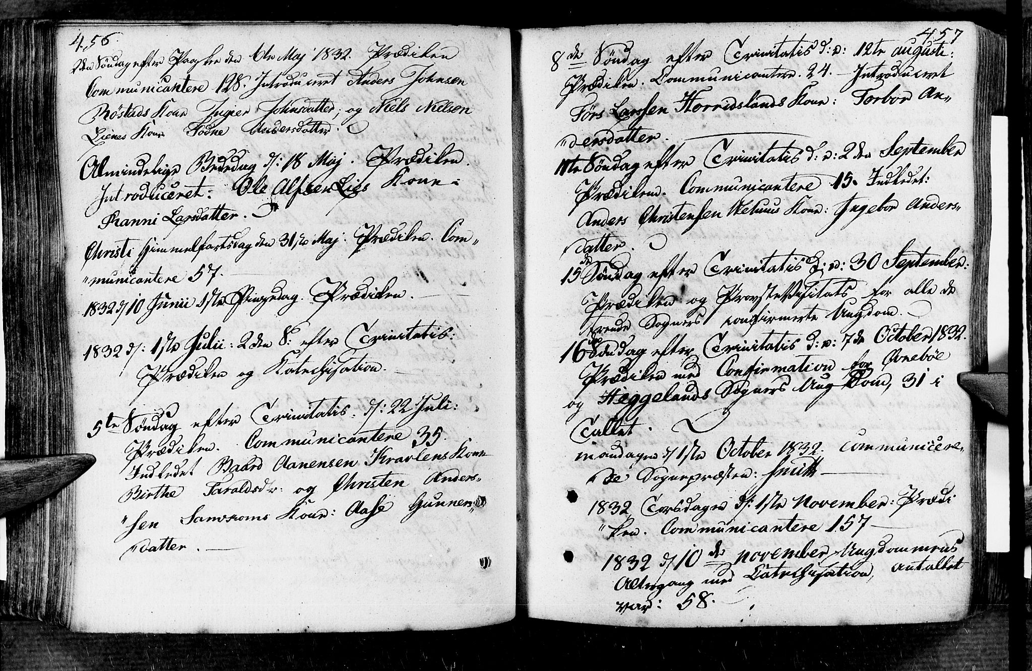 Vennesla sokneprestkontor, AV/SAK-1111-0045/Fa/Fac/L0002: Parish register (official) no. A 2, 1785-1834, p. 456-457