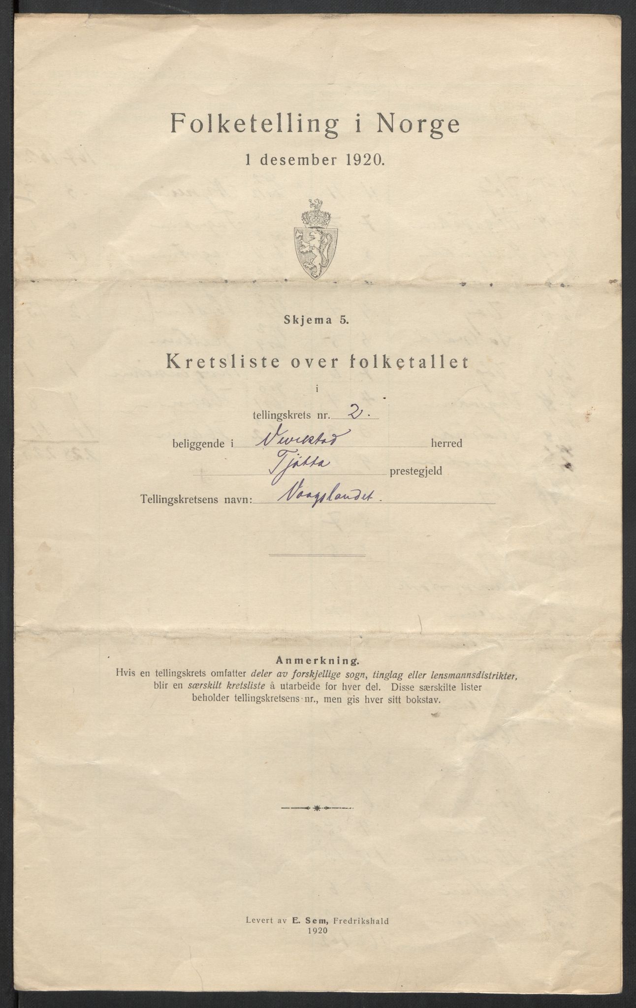 SAT, 1920 census for Vevelstad, 1920, p. 10