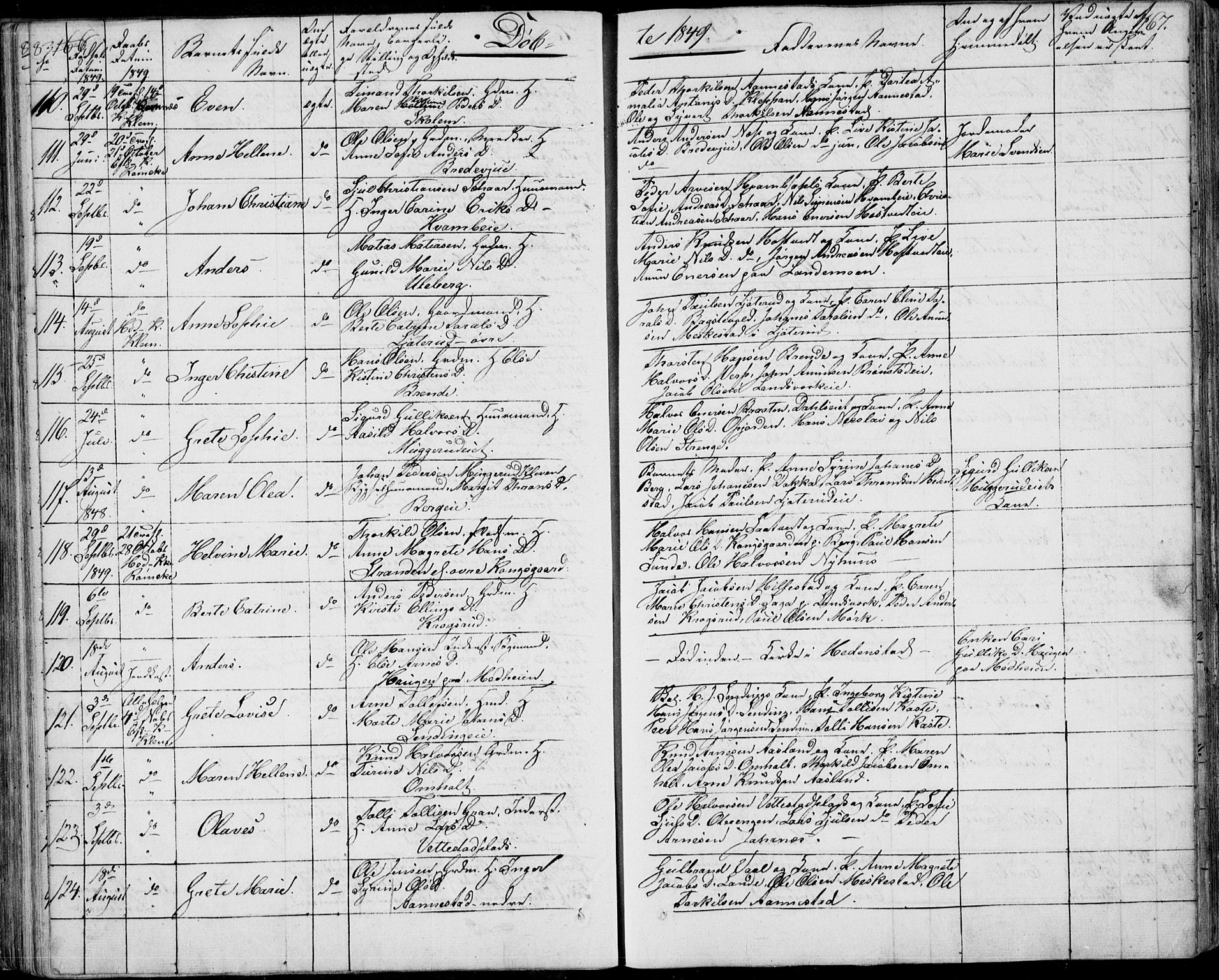 Sandsvær kirkebøker, AV/SAKO-A-244/F/Fa/L0005: Parish register (official) no. I 5, 1840-1856, p. 166-167