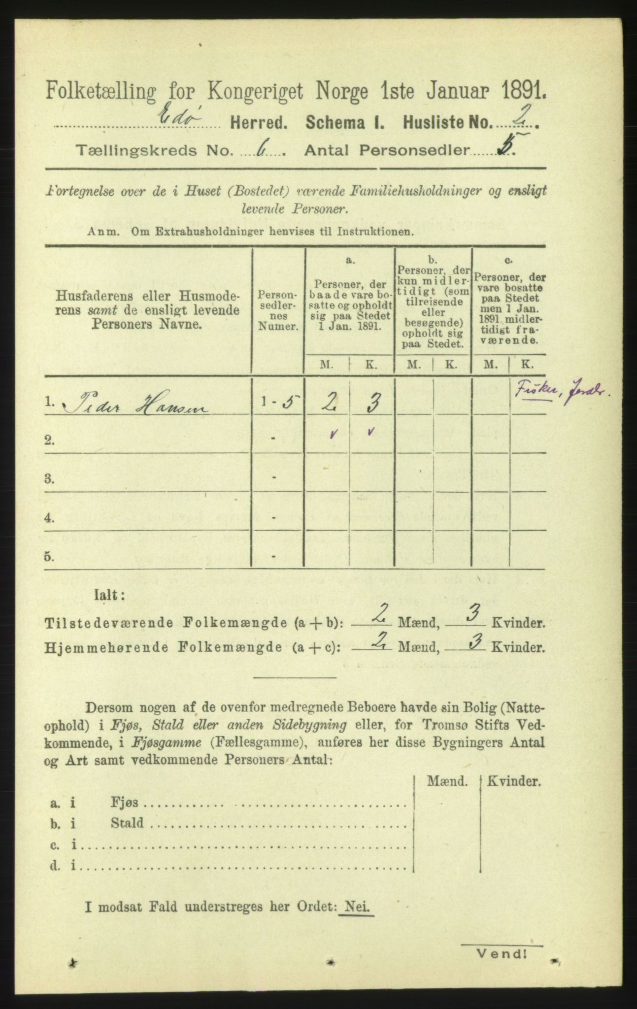 RA, 1891 census for 1573 Edøy, 1891, p. 1324