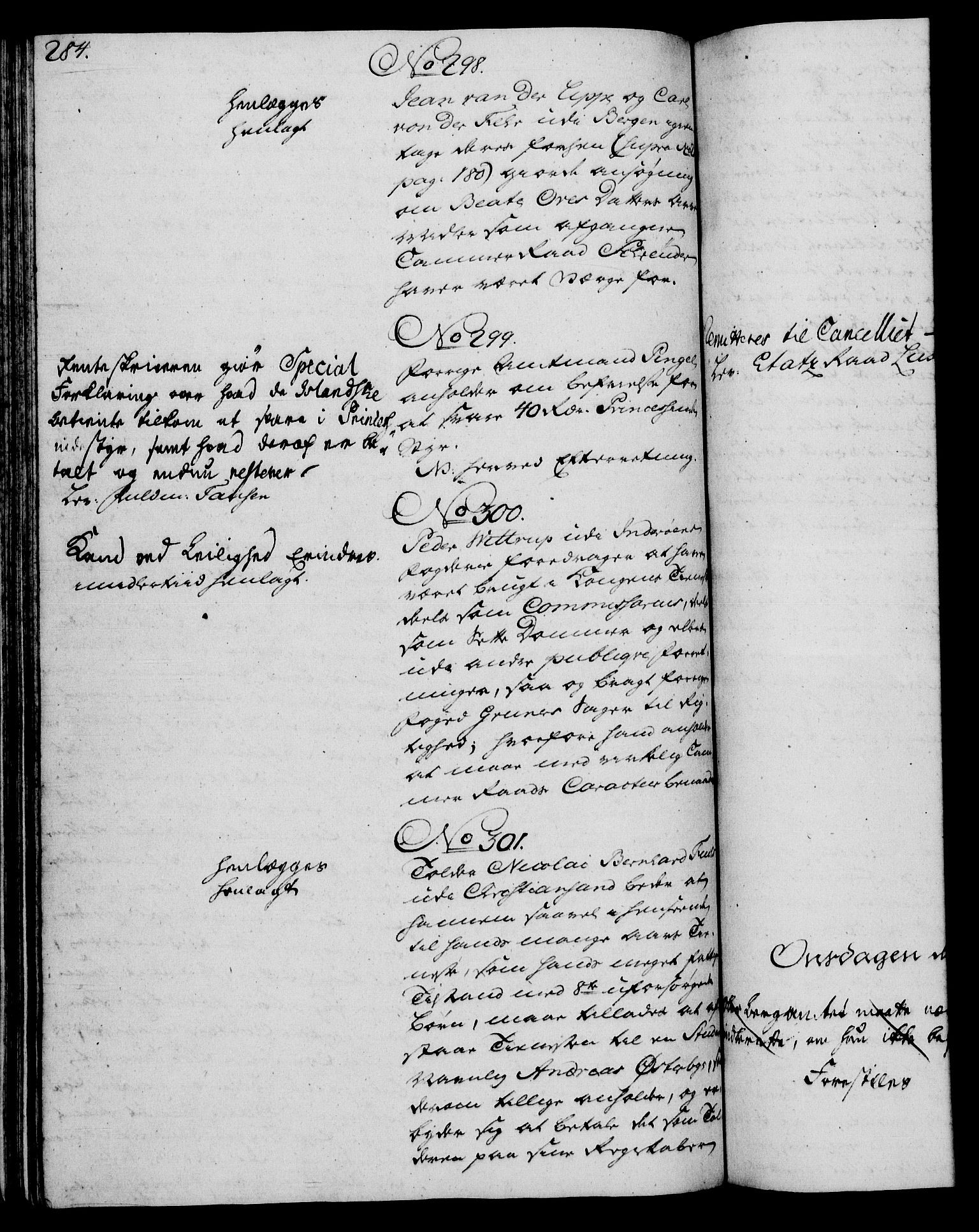 Rentekammeret, Kammerkanselliet, RA/EA-3111/G/Gh/Gha/L0031: Norsk ekstraktmemorialprotokoll (merket RK 53.76), 1751-1753, p. 284