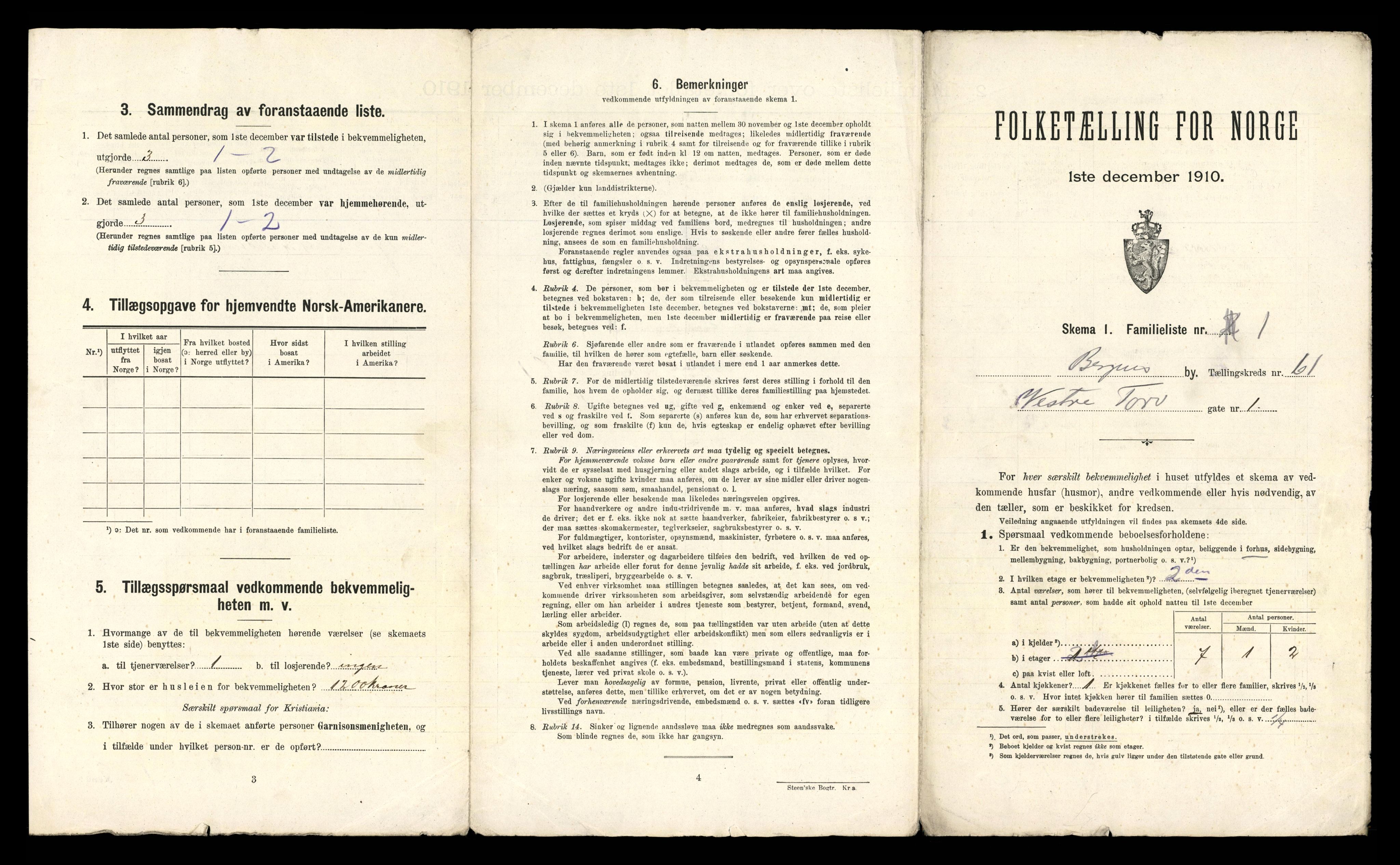 RA, 1910 census for Bergen, 1910, p. 21293