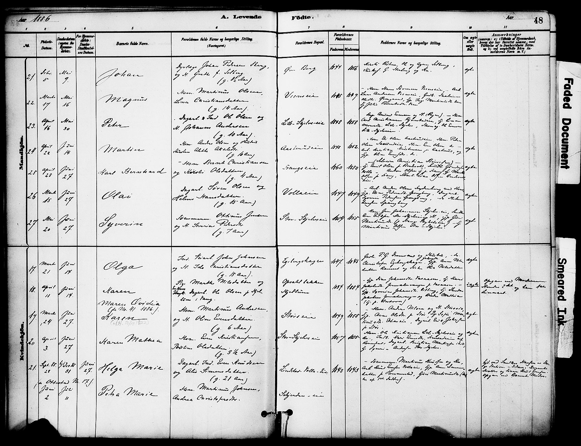 Stange prestekontor, AV/SAH-PREST-002/K/L0017: Parish register (official) no. 17, 1880-1893, p. 48