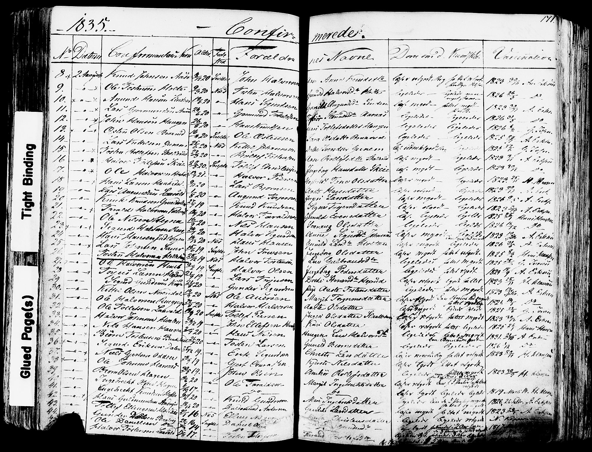 Sauherad kirkebøker, AV/SAKO-A-298/F/Fa/L0006: Parish register (official) no. I 6, 1827-1850, p. 171