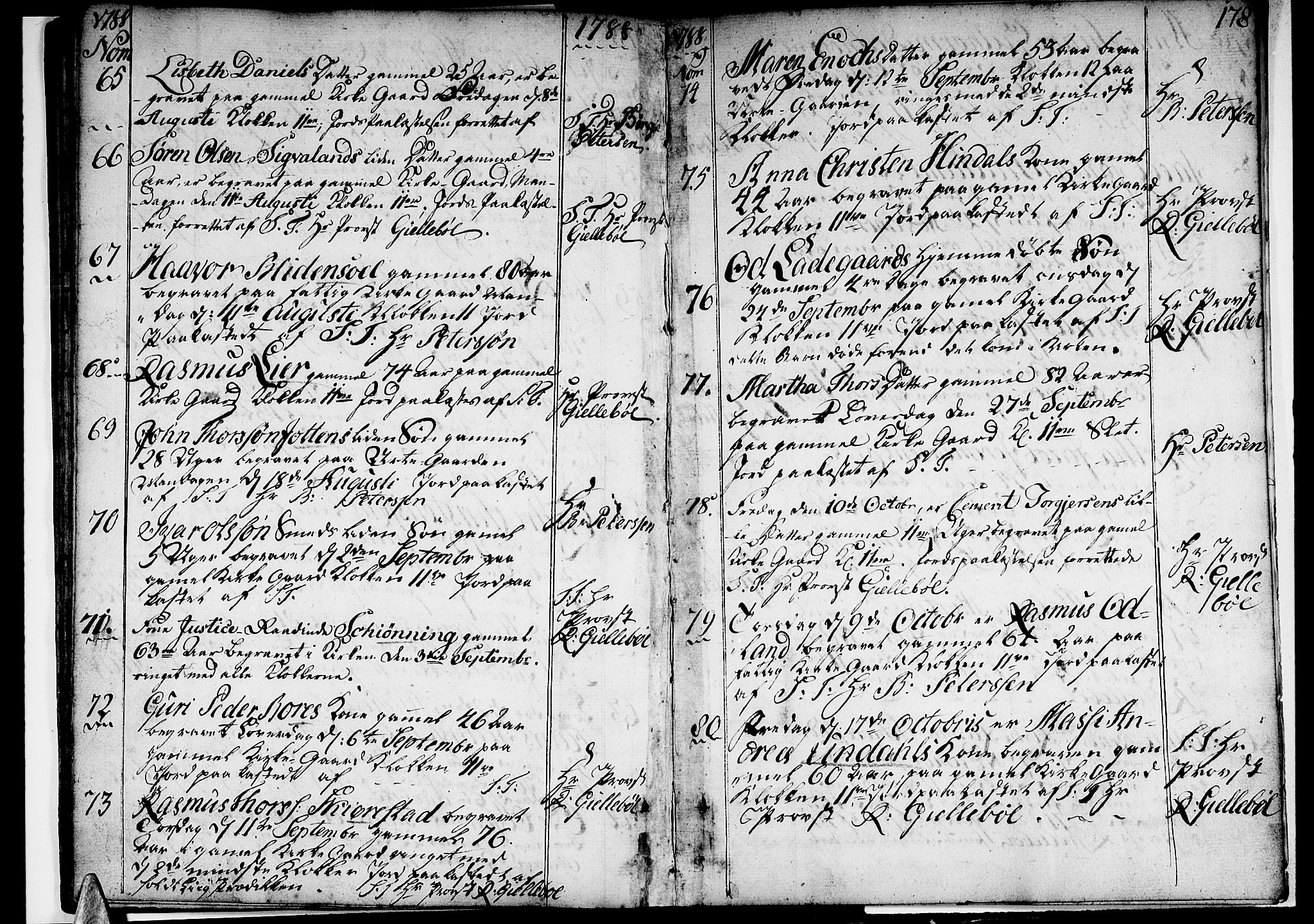 Domkirken sokneprestkontor, SAST/A-101812/001/30/30BA/L0005: Parish register (official) no. A 5, 1744-1788, p. 178