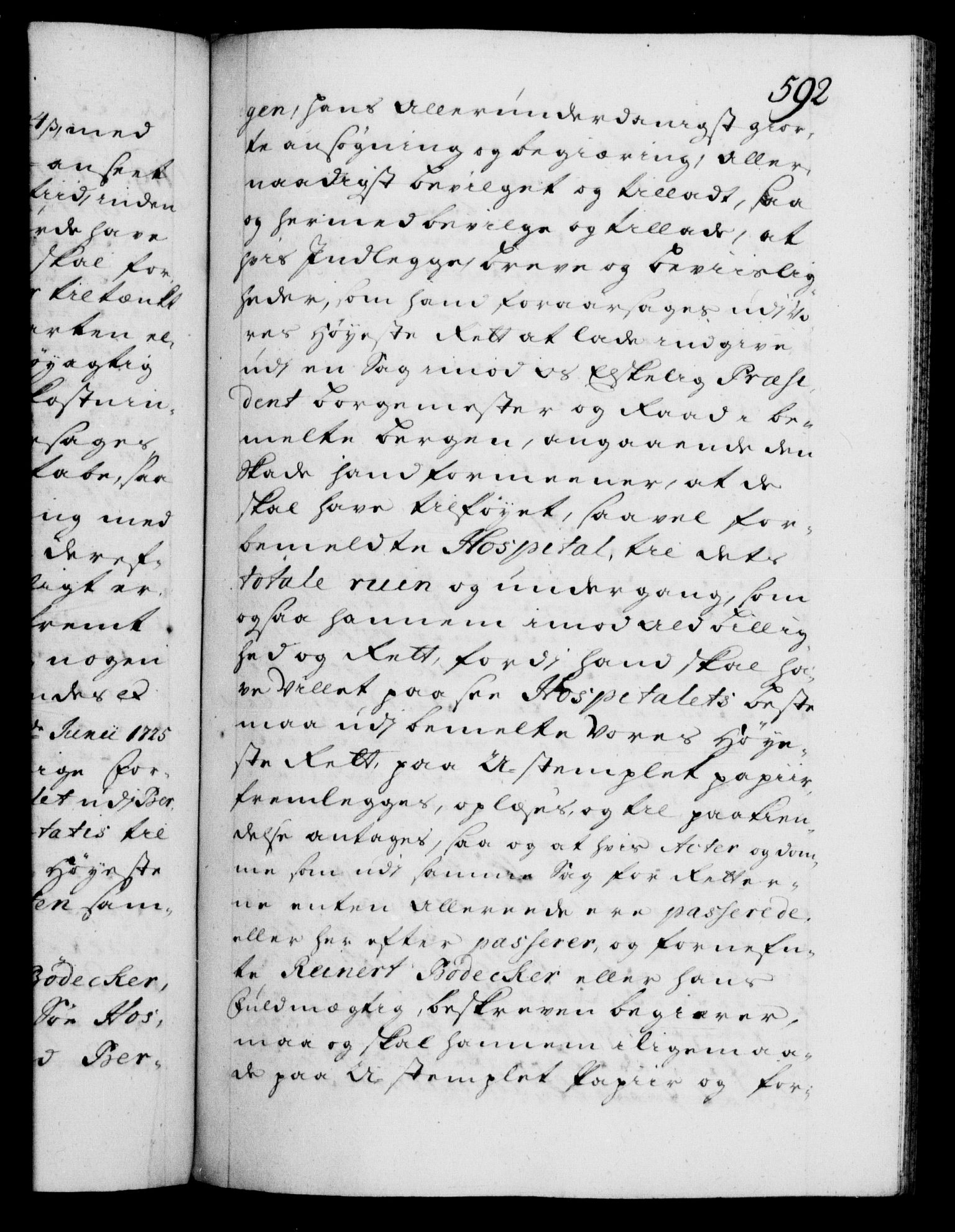 Danske Kanselli 1572-1799, AV/RA-EA-3023/F/Fc/Fca/Fcaa/L0024: Norske registre, 1723-1725, p. 592a