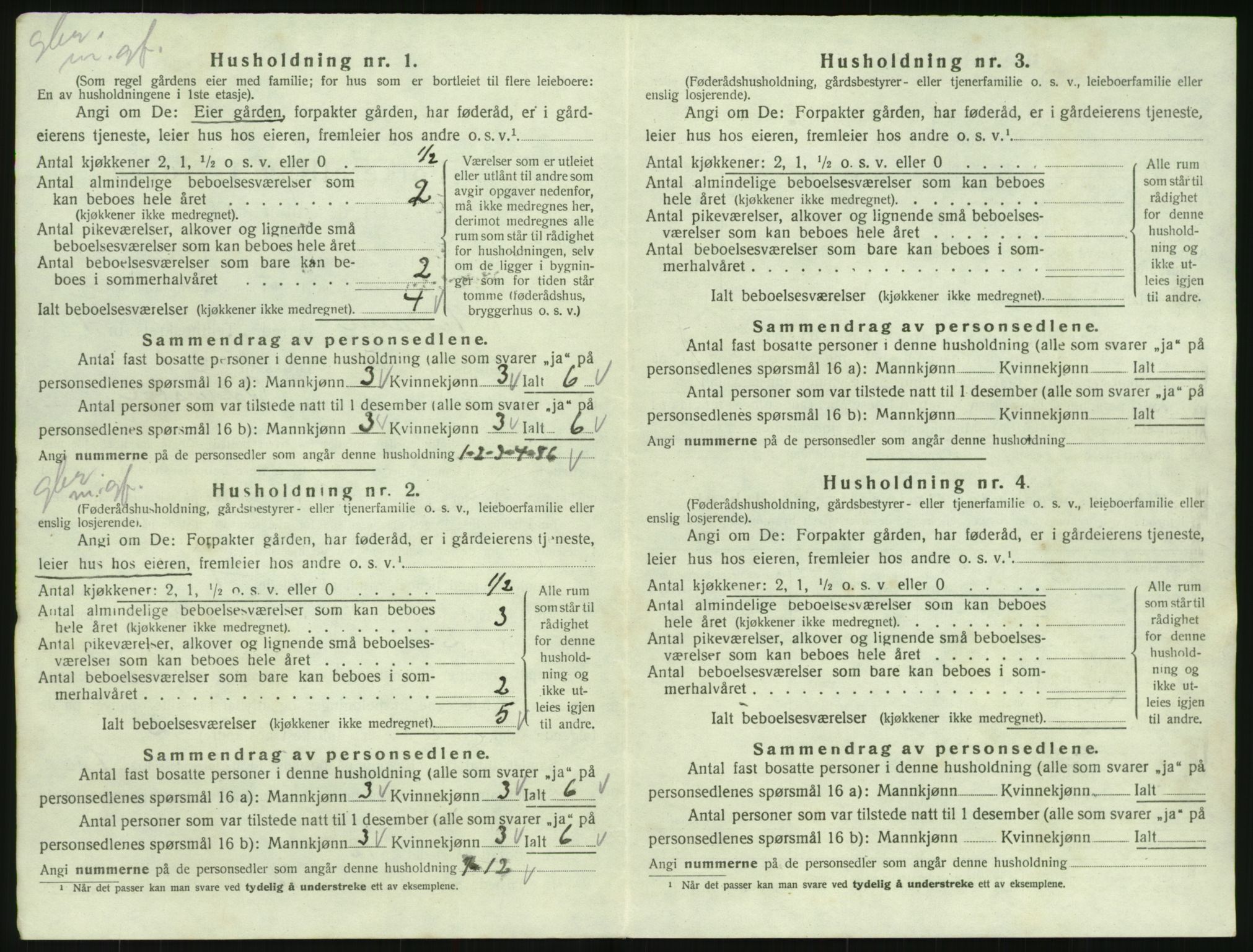 SAK, 1920 census for Iveland, 1920, p. 64