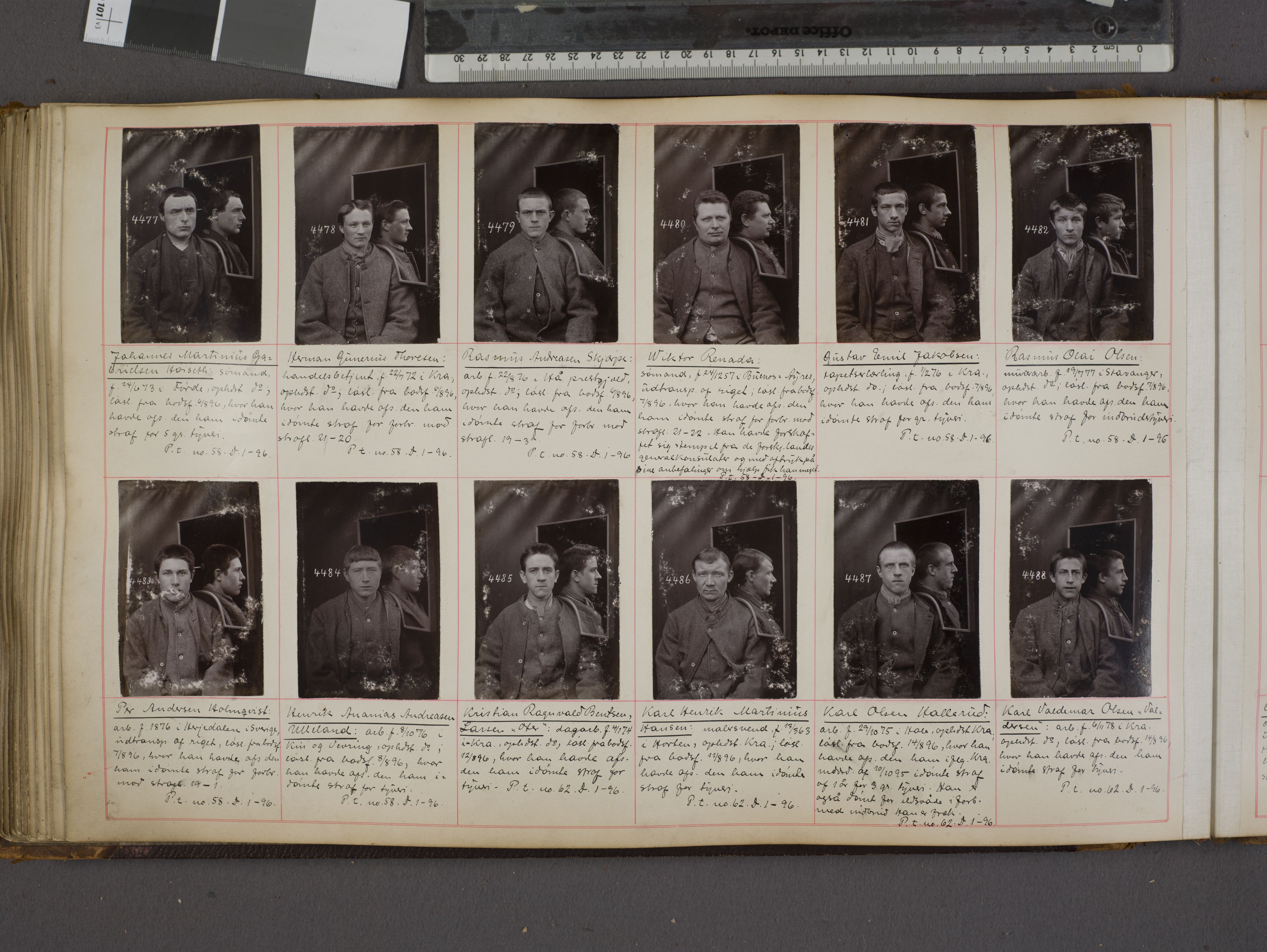 Oslo politikammer, Kriminalavdelingen, AV/SAO-A-11137/U/Ua/L0004: Forbryteralbum, 1895-1897, p. 38