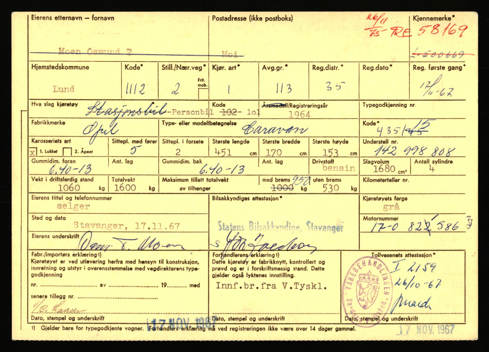 Stavanger trafikkstasjon, AV/SAST-A-101942/0/F/L0077: L-500000 - L-502999, 1930-1971, p. 497