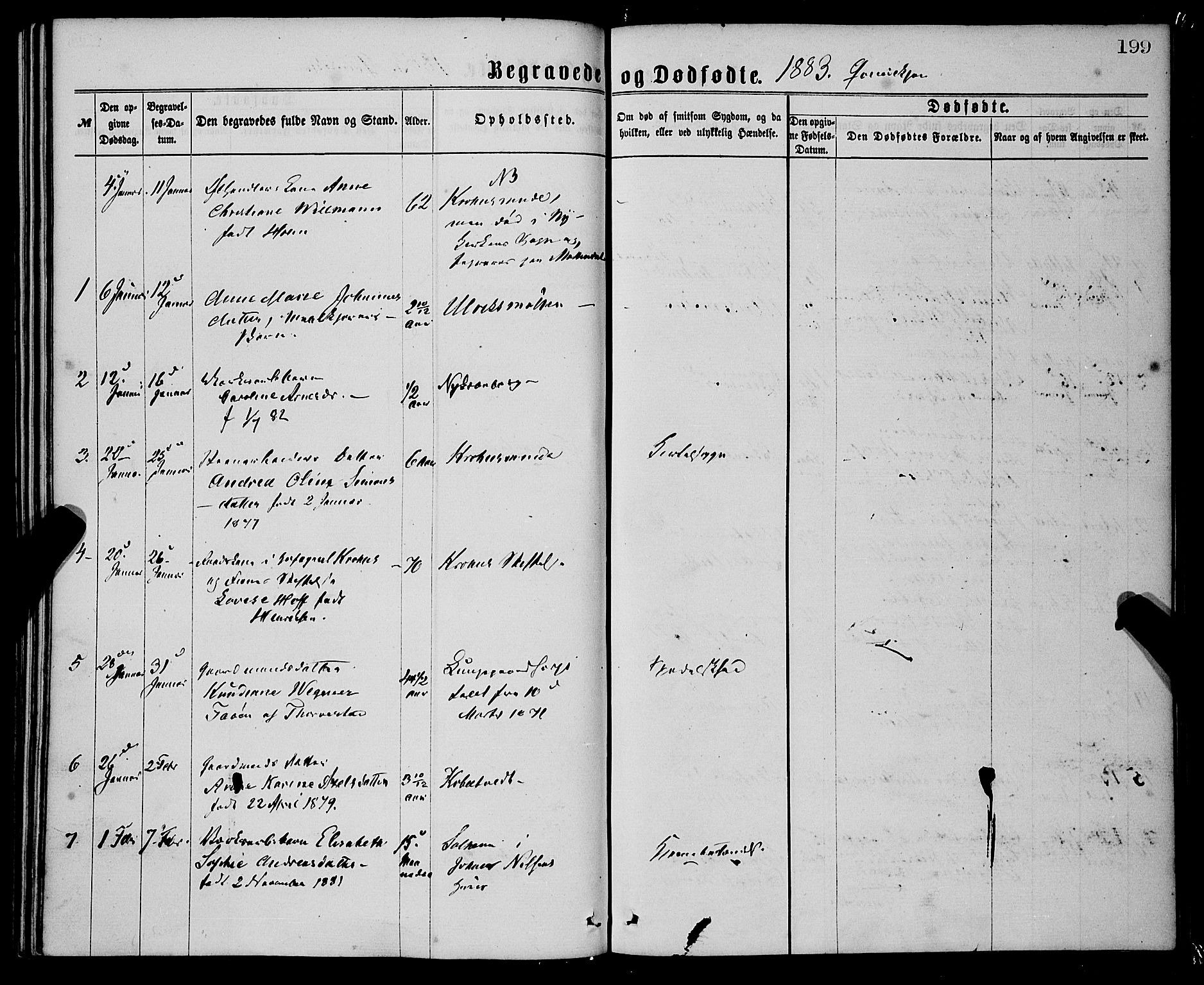 St. Jørgens hospital og Årstad sokneprestembete, AV/SAB-A-99934: Parish register (official) no. A 11, 1864-1886, p. 199