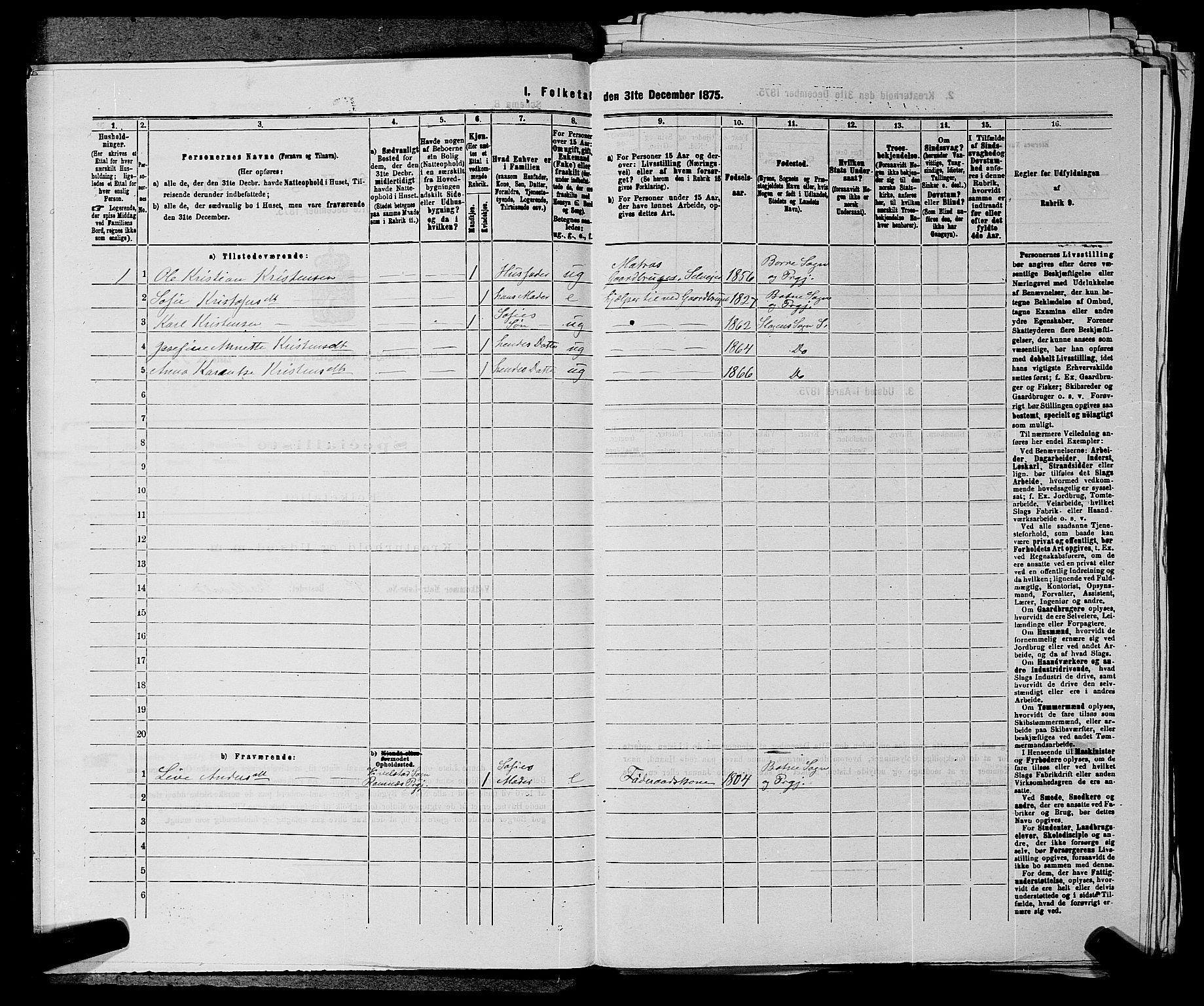 SAKO, 1875 census for 0721P Sem, 1875, p. 1390