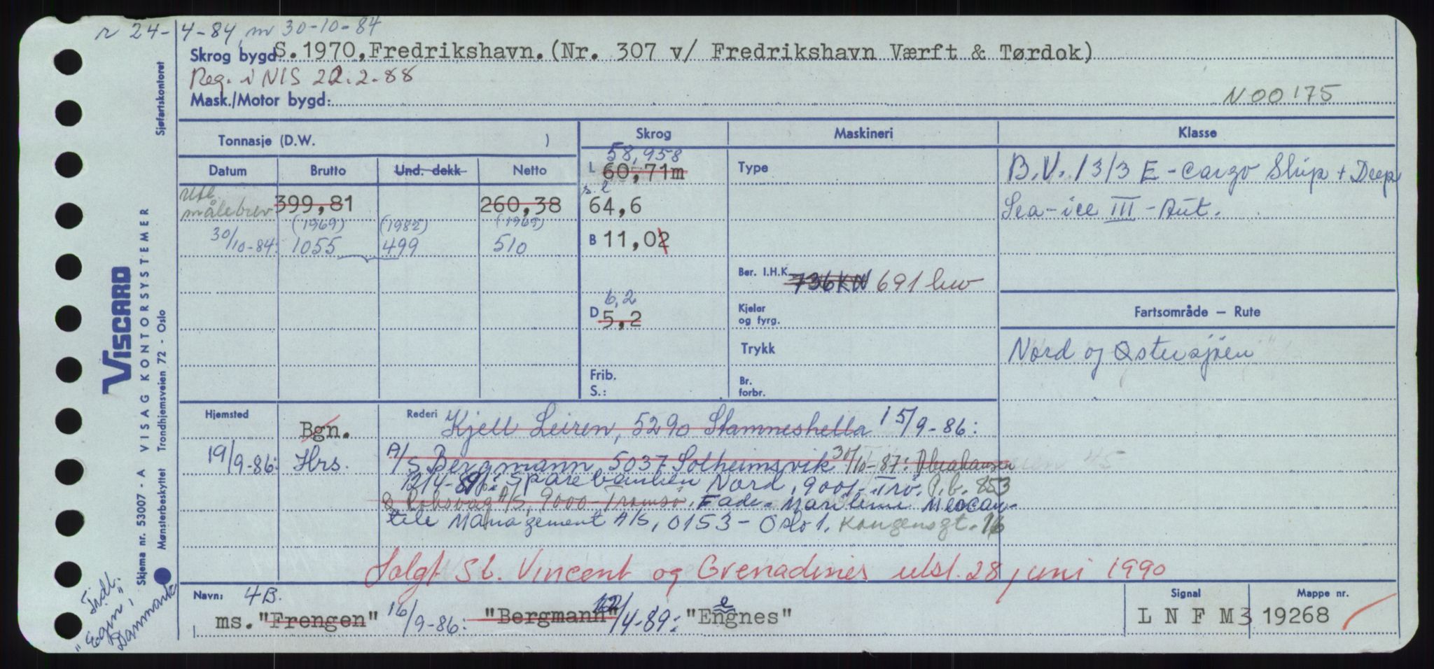 Sjøfartsdirektoratet med forløpere, Skipsmålingen, RA/S-1627/H/Hd/L0009: Fartøy, E, p. 421