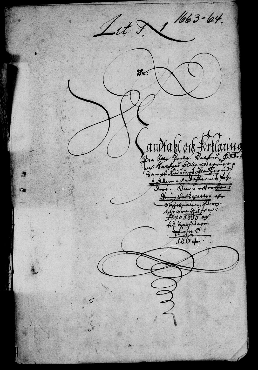 Rentekammeret inntil 1814, Reviderte regnskaper, Lensregnskaper, AV/RA-EA-5023/R/Rb/Rbs/L0047: Stavanger len, 1663-1664