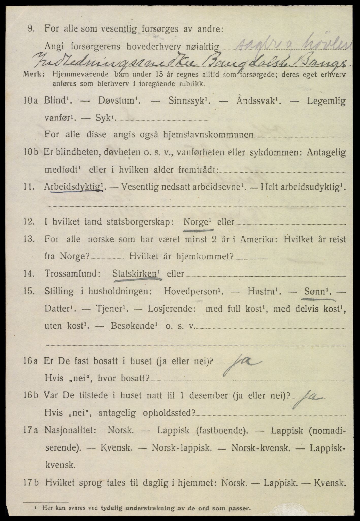 SAT, 1920 census for Otterøy, 1920, p. 2596