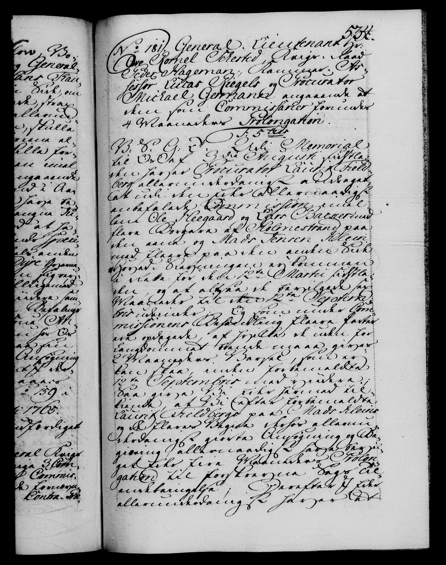 Danske Kanselli 1572-1799, RA/EA-3023/F/Fc/Fca/Fcab/L0037: Norske tegnelser, 1762-1766, p. 534a