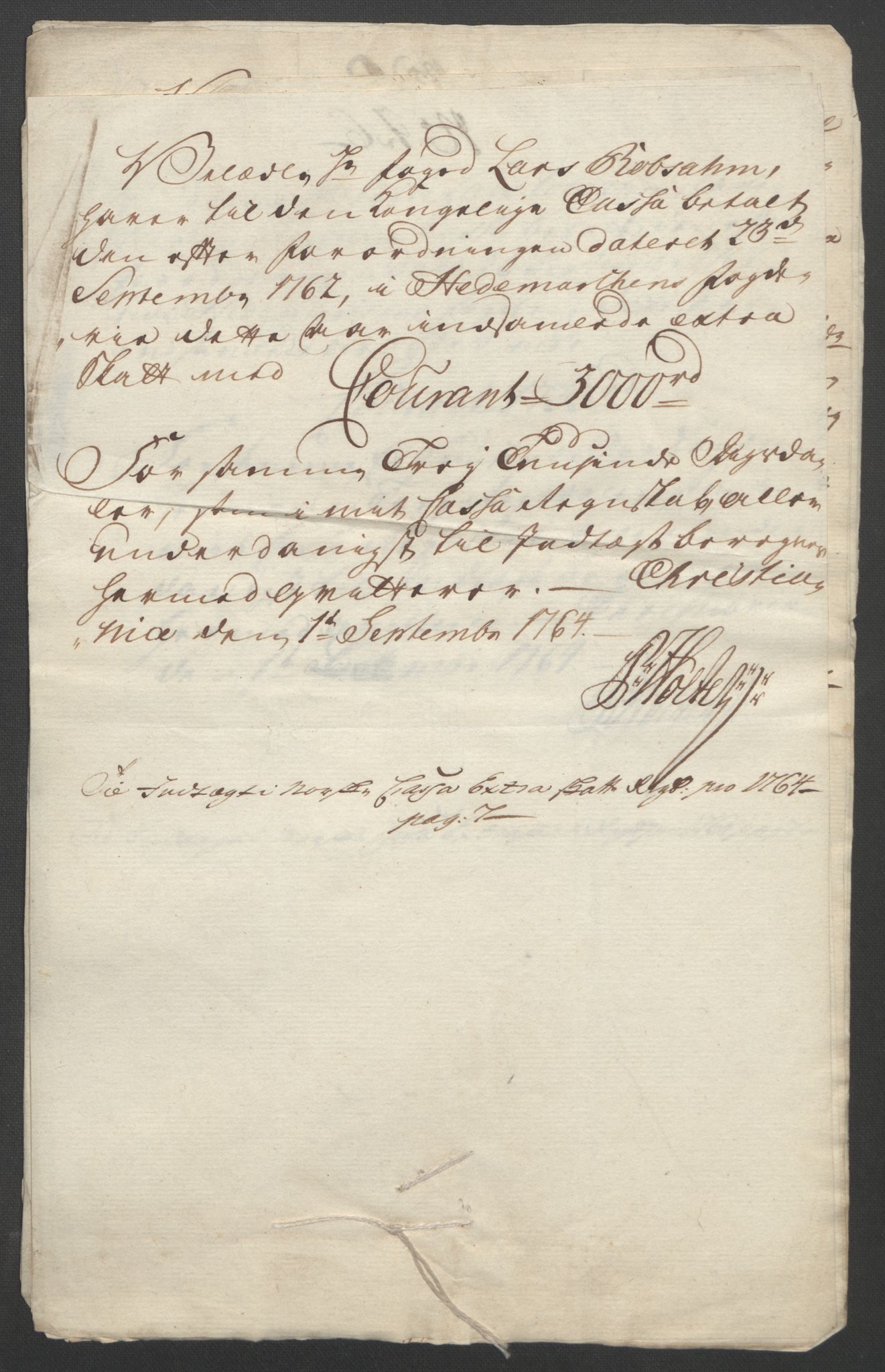Rentekammeret inntil 1814, Reviderte regnskaper, Fogderegnskap, RA/EA-4092/R16/L1148: Ekstraskatten Hedmark, 1764, p. 352