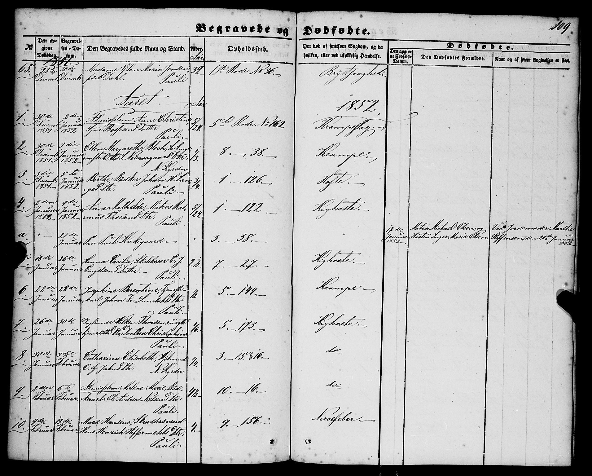 Nykirken Sokneprestembete, AV/SAB-A-77101/H/Haa/L0042: Parish register (official) no. E 2, 1850-1868, p. 109