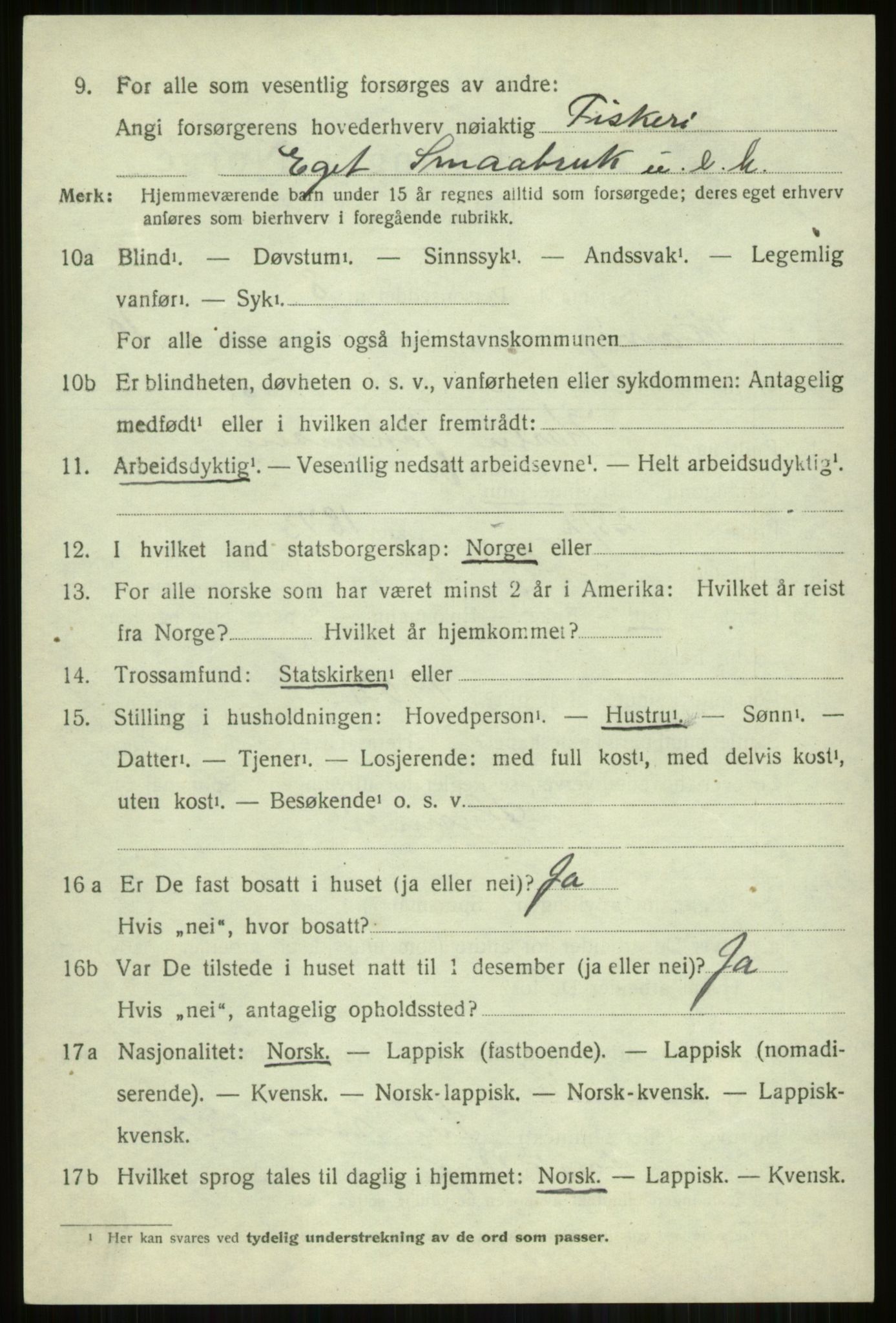 SATØ, 1920 census for Skjervøy, 1920, p. 5428