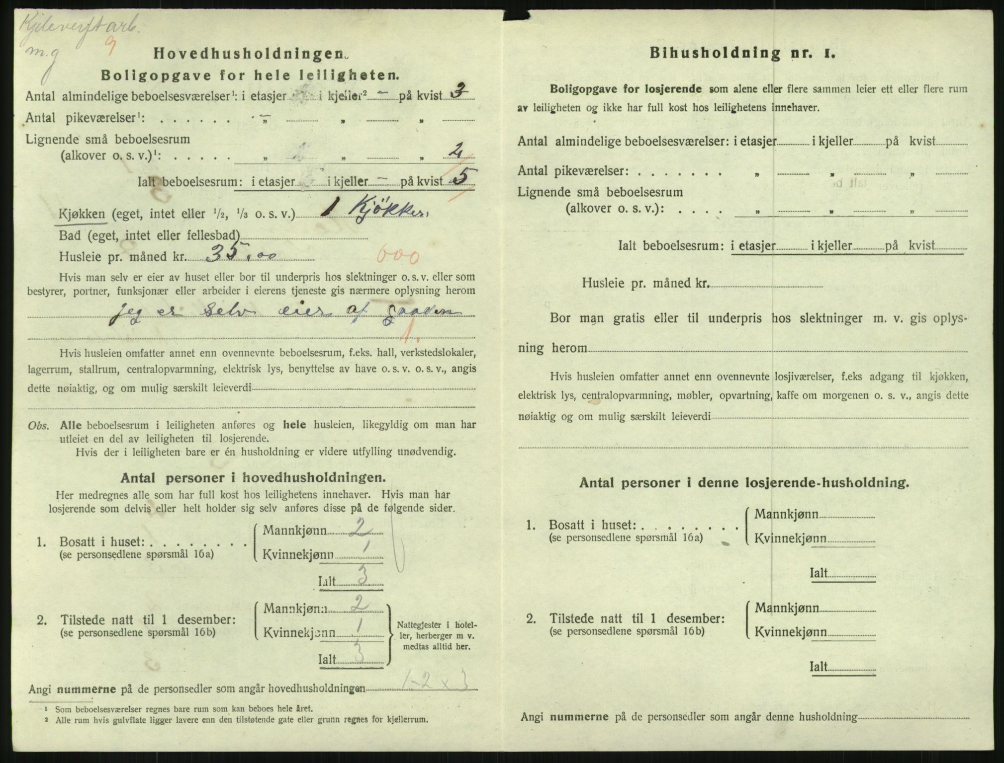 SAKO, 1920 census for Horten, 1920, p. 5056