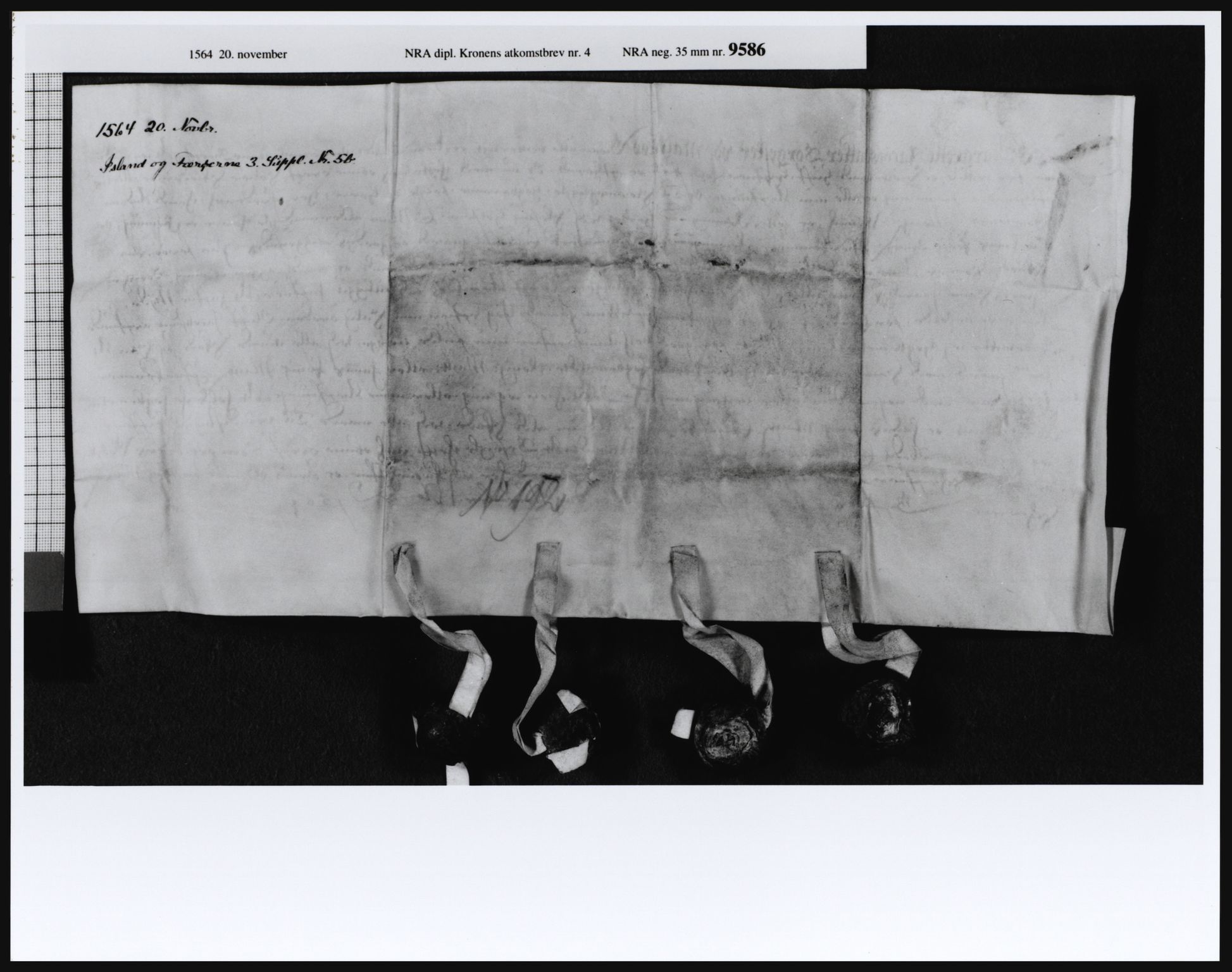 Riksarkivets diplomsamling, AV/RA-EA-5965/F07/F07i/L0001: Dokument nr. 1-7, 1536-1575, p. 12