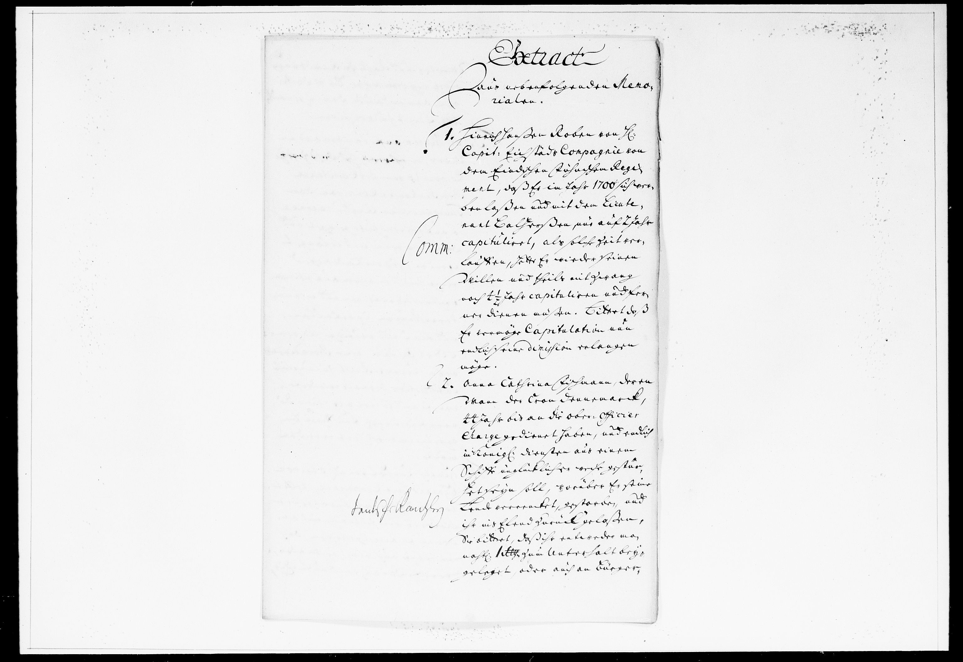 Krigskollegiet, Krigskancelliet, DRA/A-0006/-/0962-0965: Refererede sager, 1708, p. 339