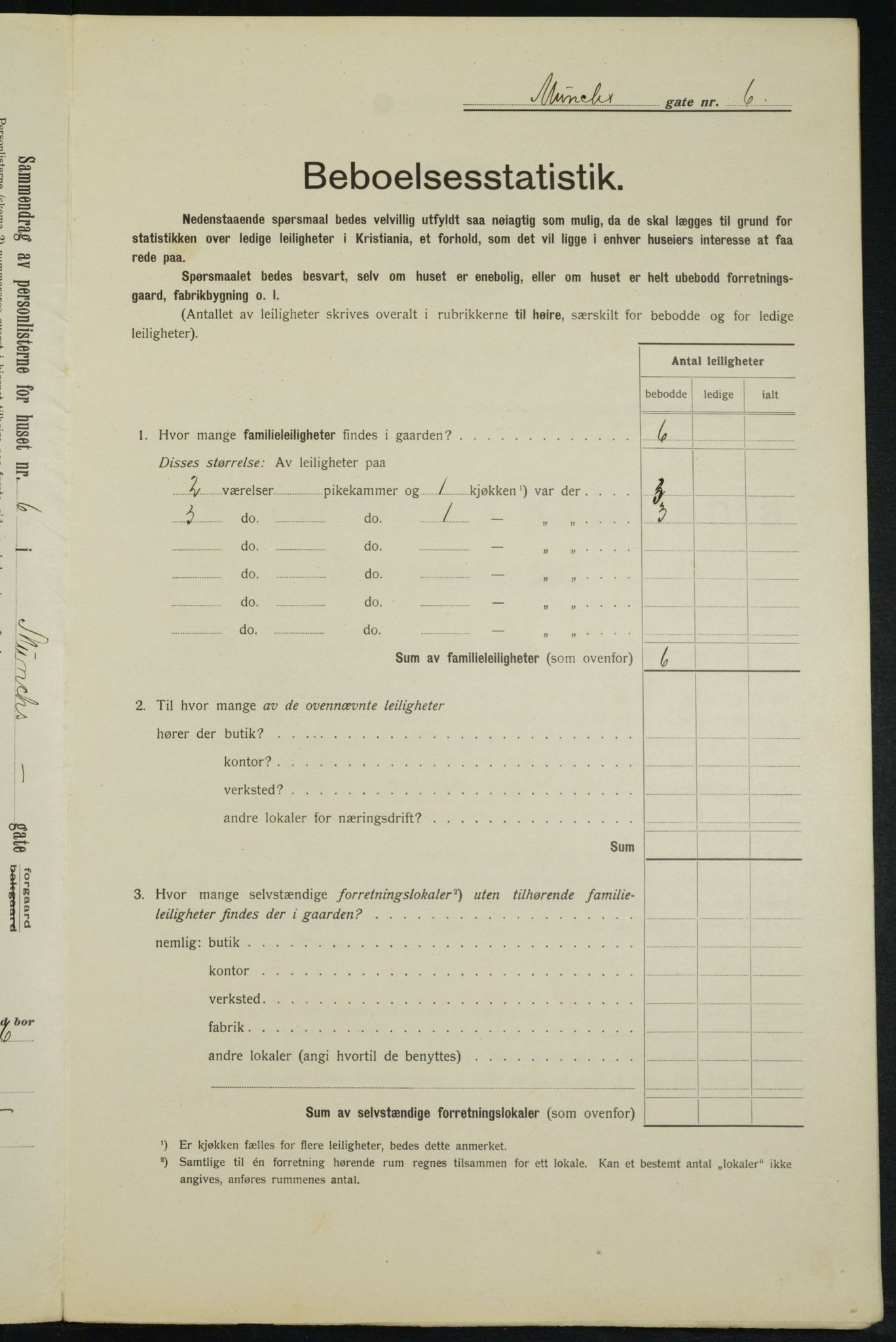 OBA, Municipal Census 1913 for Kristiania, 1913, p. 66567