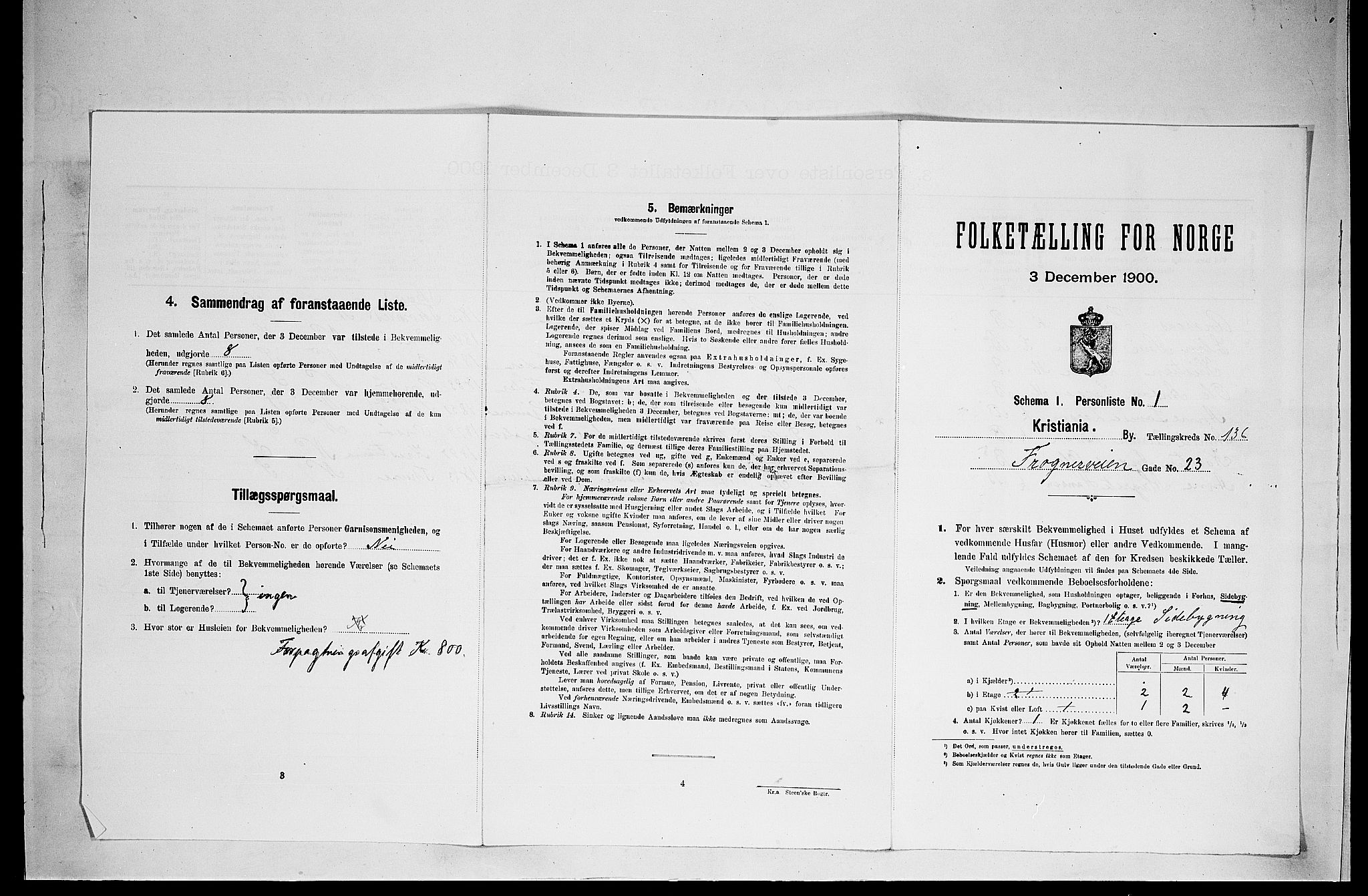 SAO, 1900 census for Kristiania, 1900, p. 25899