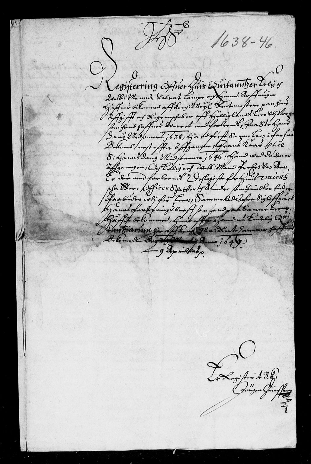 Rentekammeret inntil 1814, Reviderte regnskaper, Lensregnskaper, AV/RA-EA-5023/R/Rb/Rbz/L0033: Nordlandenes len, 1638-1647