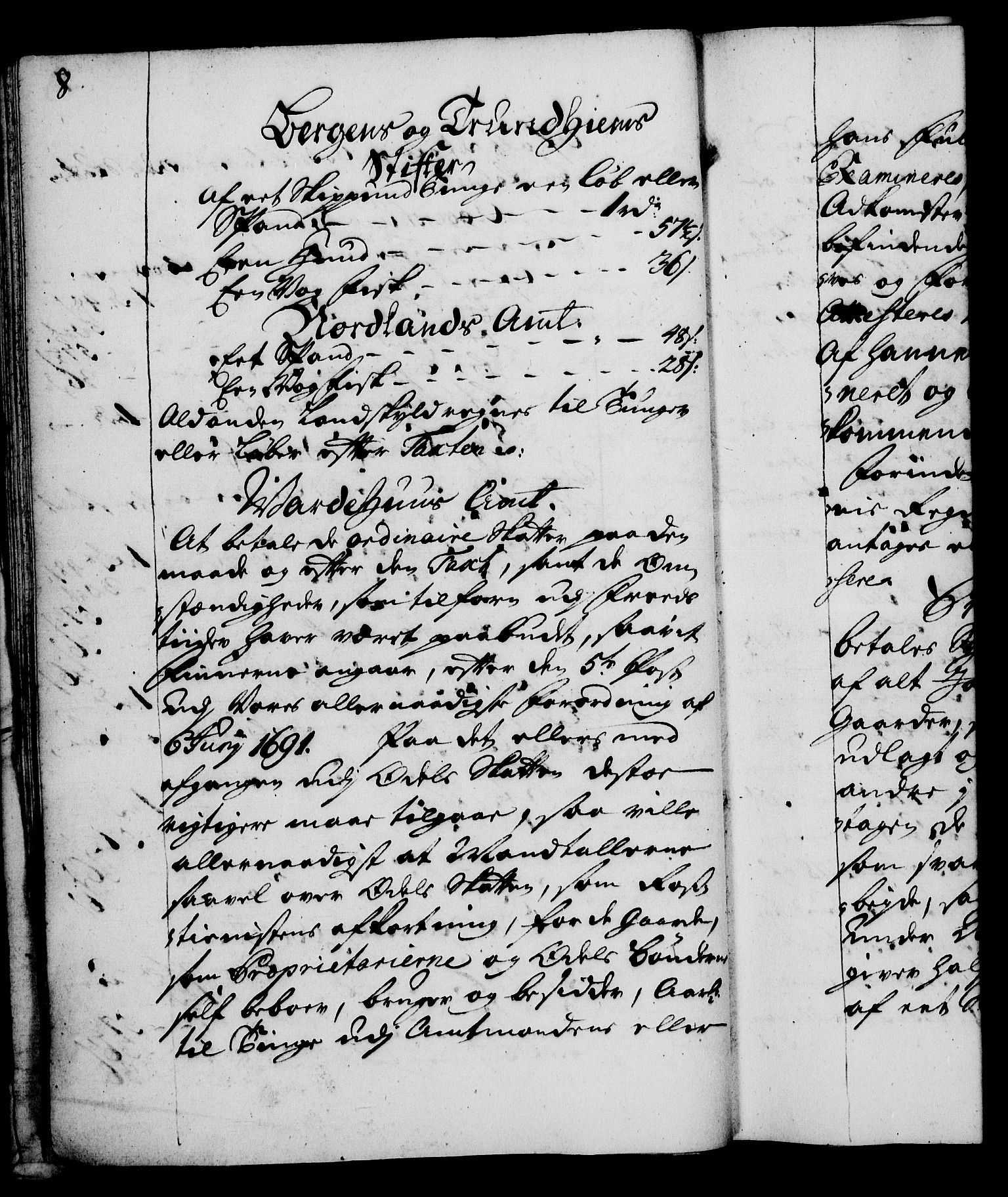 Rentekammeret, Kammerkanselliet, RA/EA-3111/G/Gg/Gga/L0003: Norsk ekspedisjonsprotokoll med register (merket RK 53.3), 1727-1734, p. 8