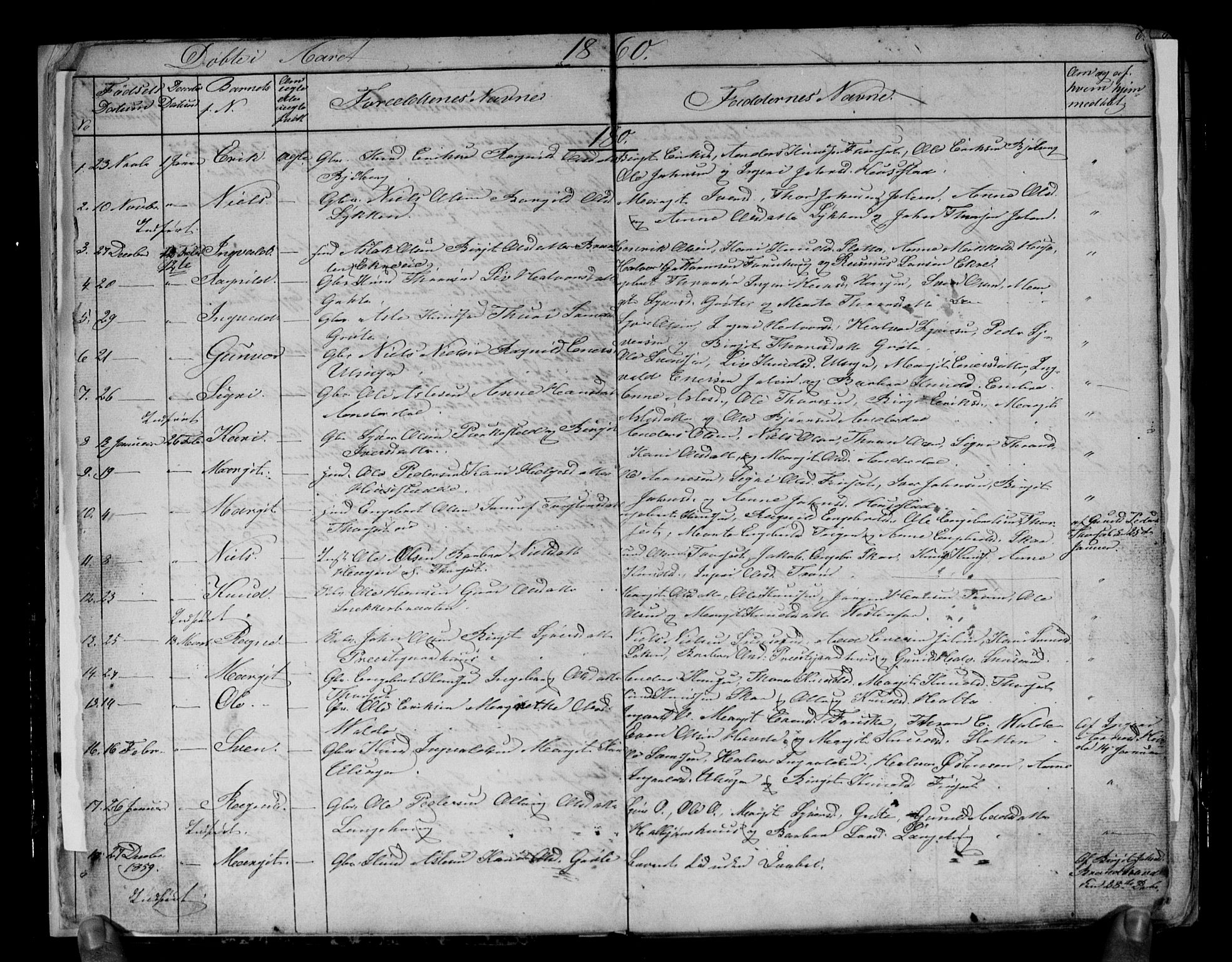 Gol kirkebøker, AV/SAKO-A-226/G/Gb/L0004: Parish register (copy) no. II 4, 1859-1874, p. 6