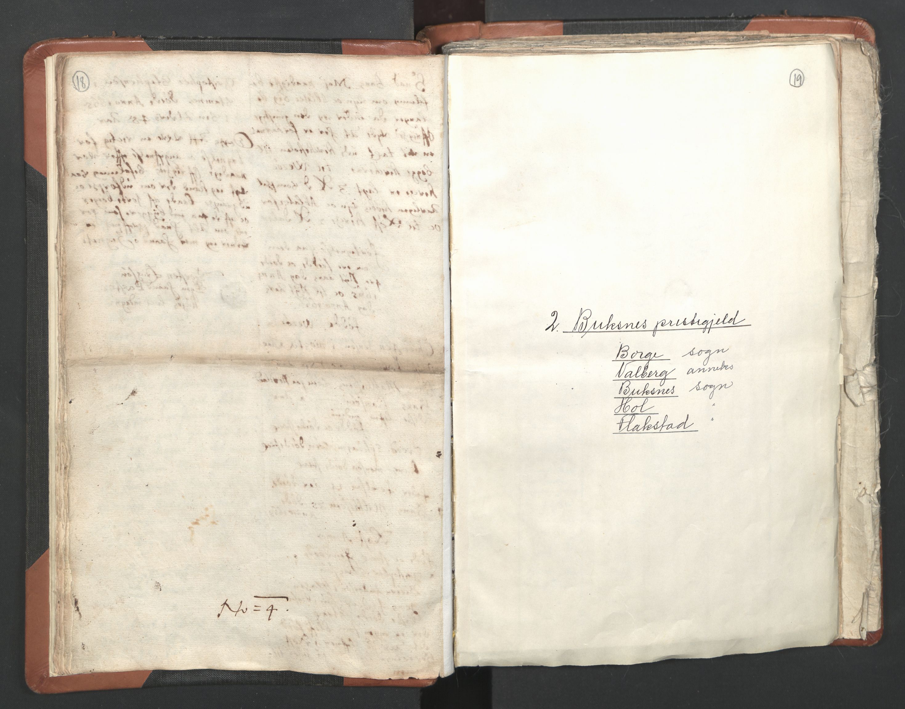 RA, Vicar's Census 1664-1666, no. 36: Lofoten and Vesterålen deanery, Senja deanery and Troms deanery, 1664-1666, p. 18-19