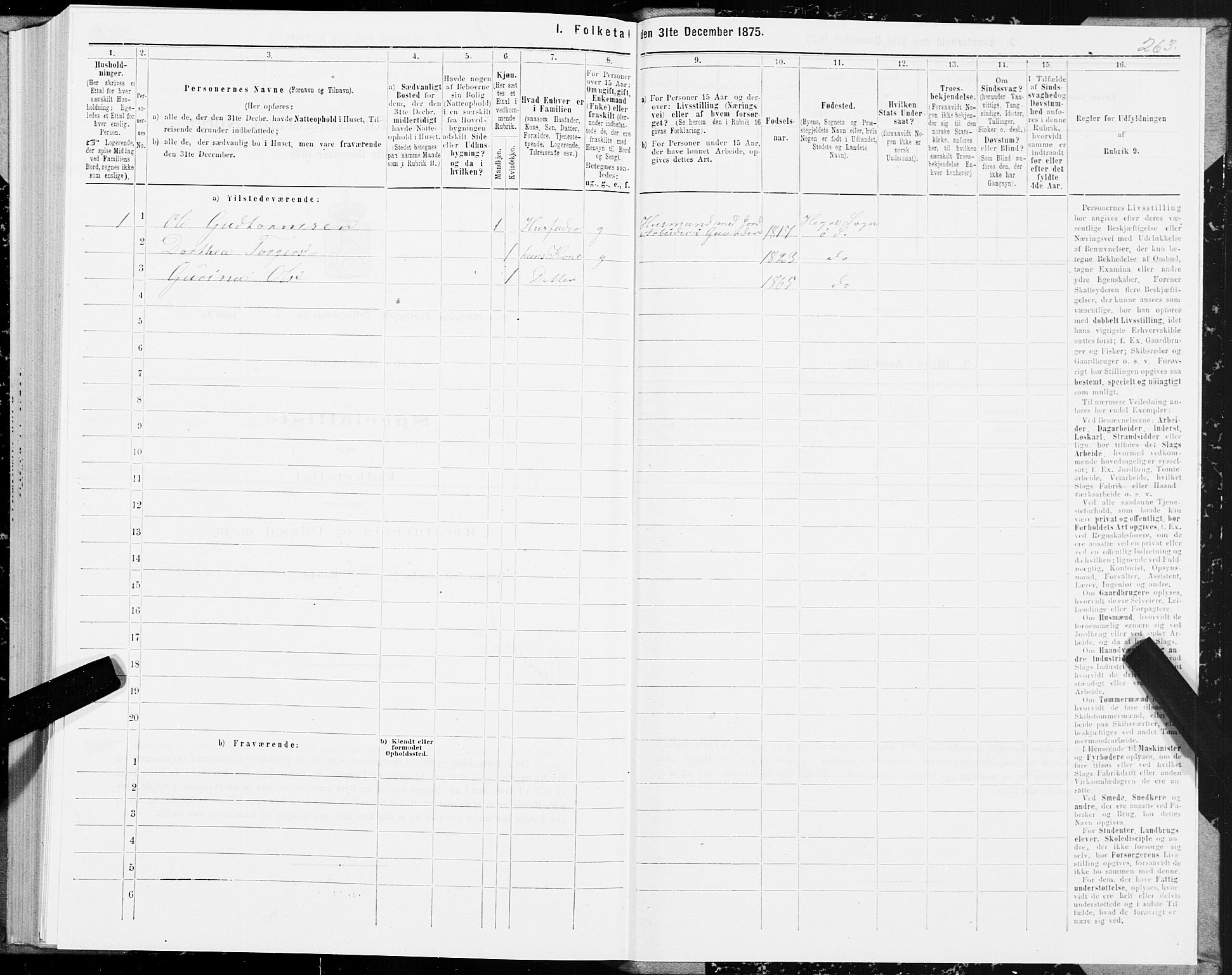 SAT, 1875 census for 1711P Øvre Stjørdal, 1875, p. 1263