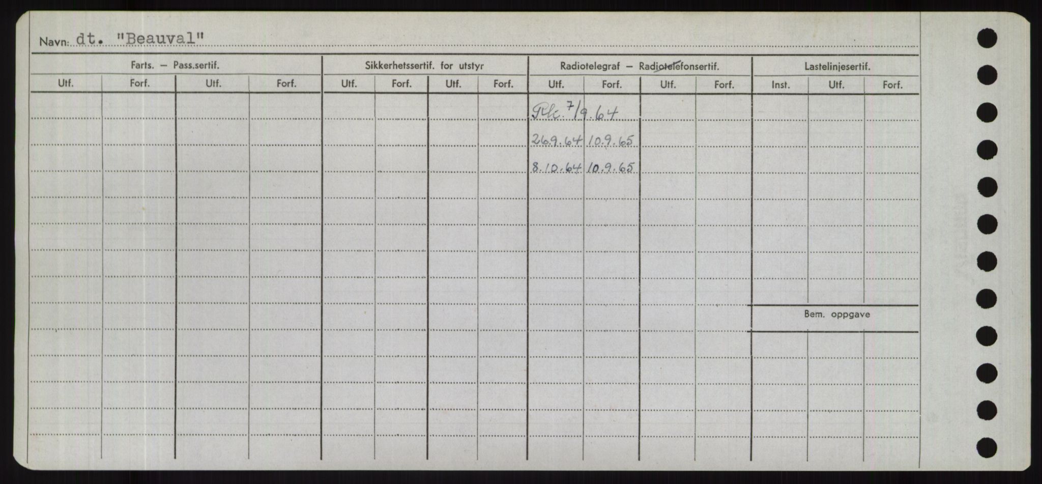 Sjøfartsdirektoratet med forløpere, Skipsmålingen, AV/RA-S-1627/H/Hd/L0003: Fartøy, B-Bev, p. 456