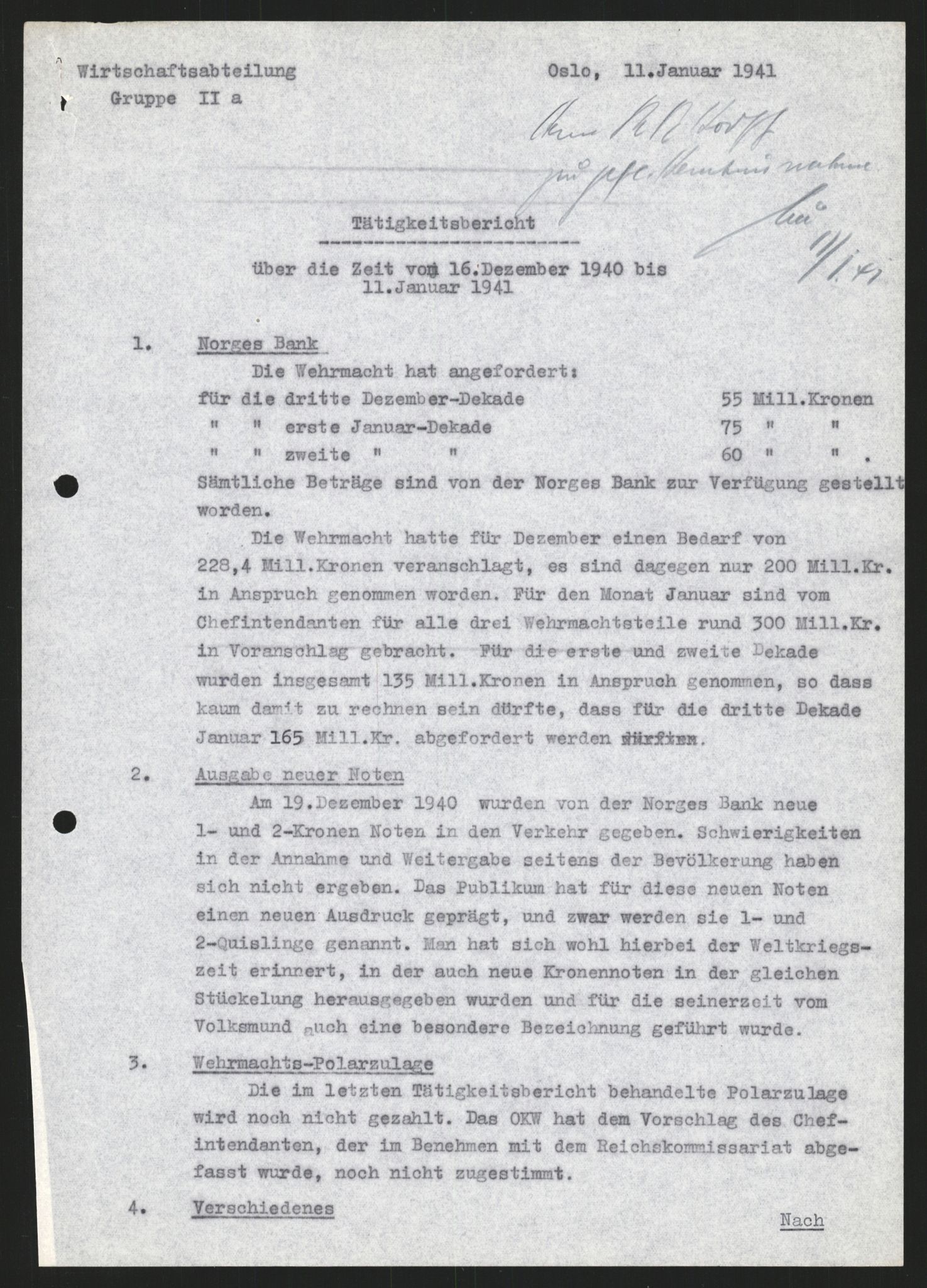 Forsvarets Overkommando. 2 kontor. Arkiv 11.4. Spredte tyske arkivsaker, AV/RA-RAFA-7031/D/Dar/Darb/L0003: Reichskommissariat - Hauptabteilung Vervaltung, 1940-1945, p. 1555