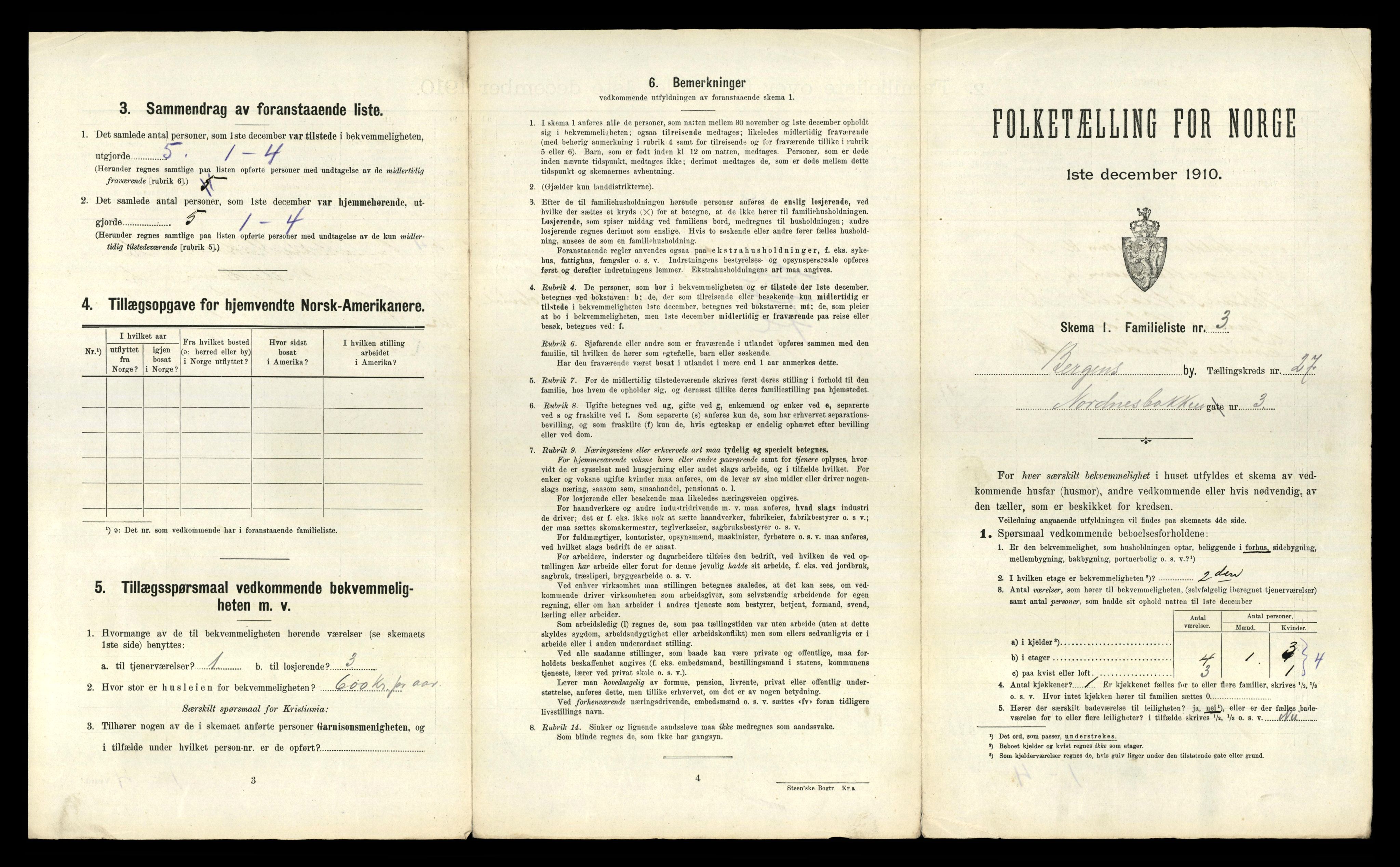 RA, 1910 census for Bergen, 1910, p. 8681