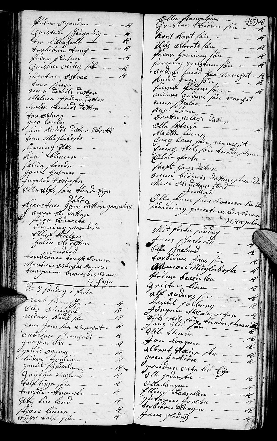 Holt sokneprestkontor, AV/SAK-1111-0021/F/Fb/L0004: Parish register (copy) no. B 4, 1730-1746, p. 165