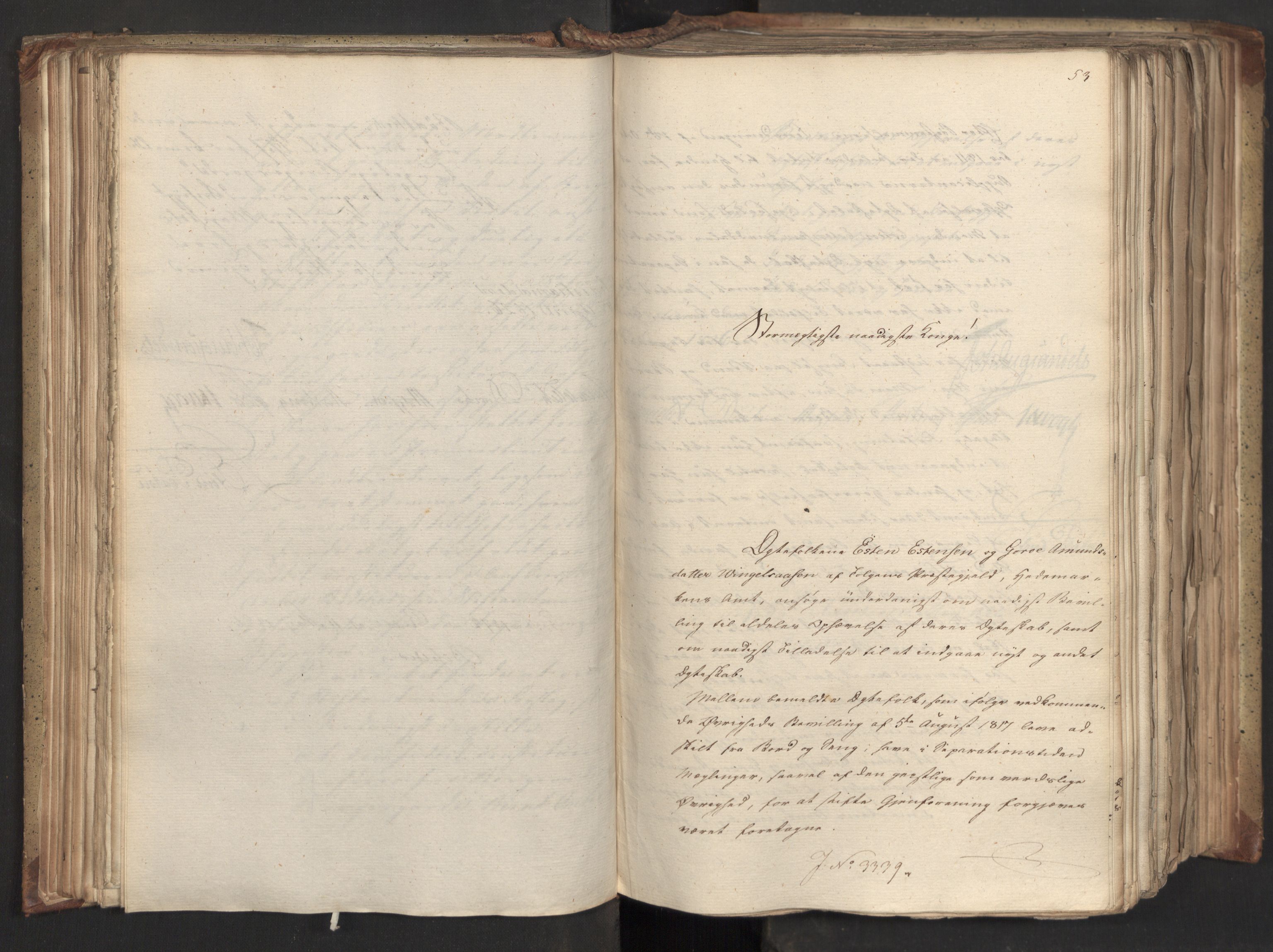 Statsrådsavdelingen i Stockholm, AV/RA-S-1003/D/Da/L0046: Regjeringsinnstillinger nr. 3308-3500, 1826, p. 95