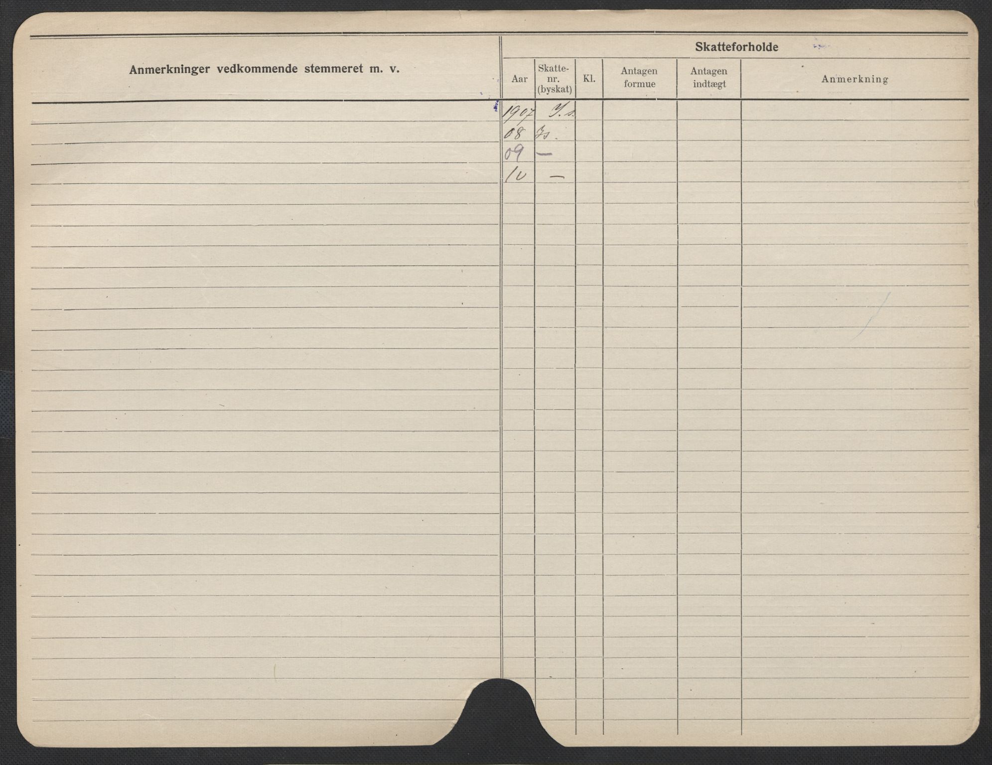Oslo folkeregister, Registerkort, SAO/A-11715/F/Fa/Fac/L0012: Kvinner, 1906-1914, p. 1125b
